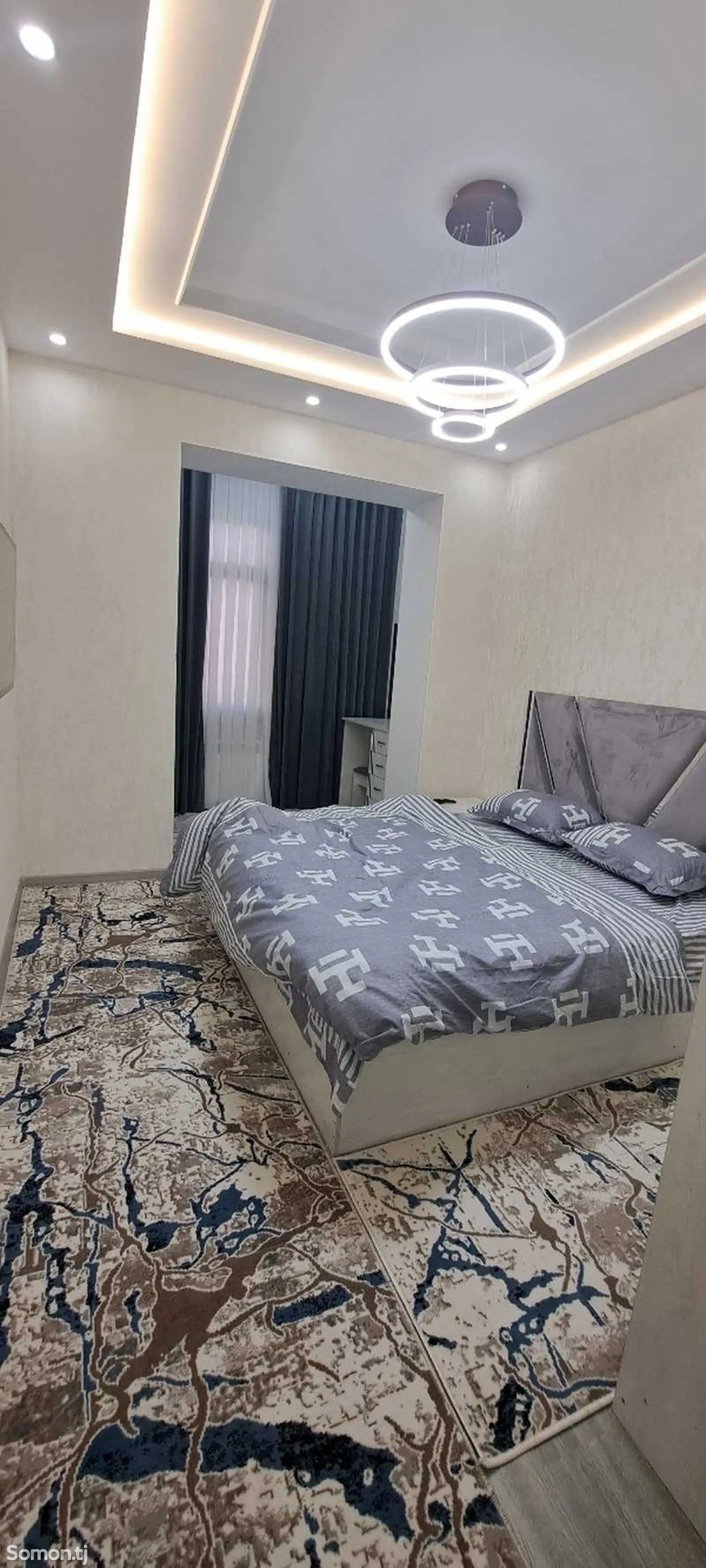 2-комн. квартира, 16 этаж, 55м², И. Сомони-1