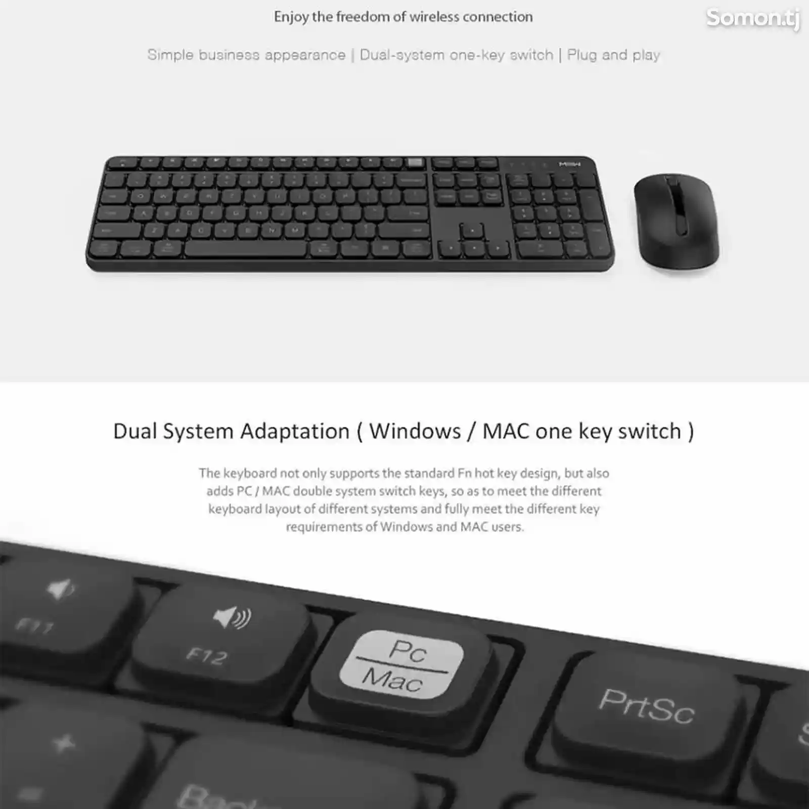 Комплект клавиатура и мышь Xiaomi MiiiW wireless keyboard and mouse se-6