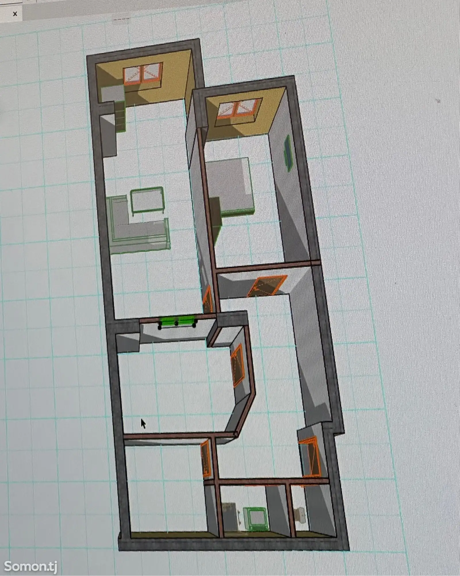 3-комн. квартира, 4 этаж, 83 м², фирдавси-4