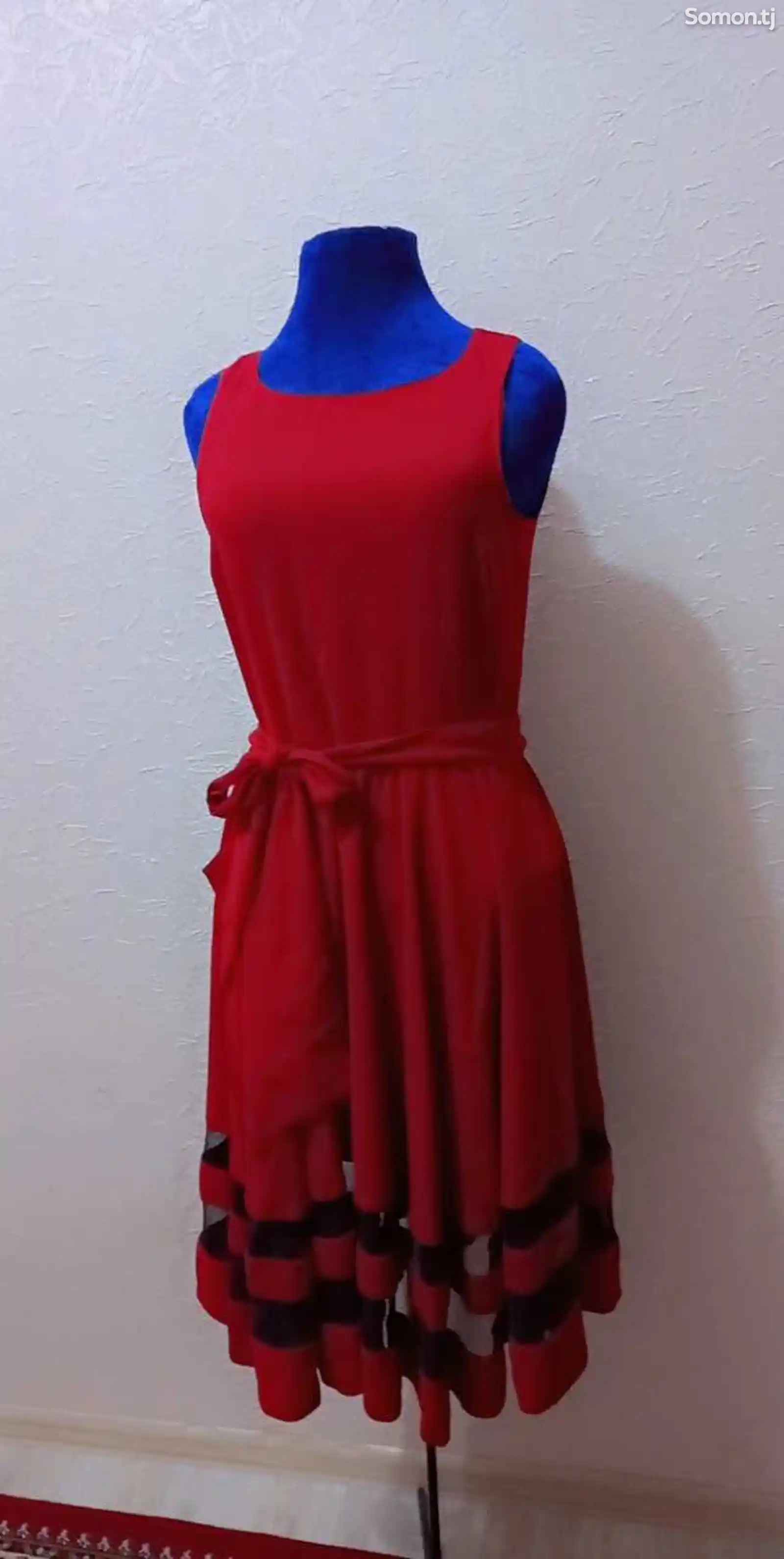 Платье красное-2