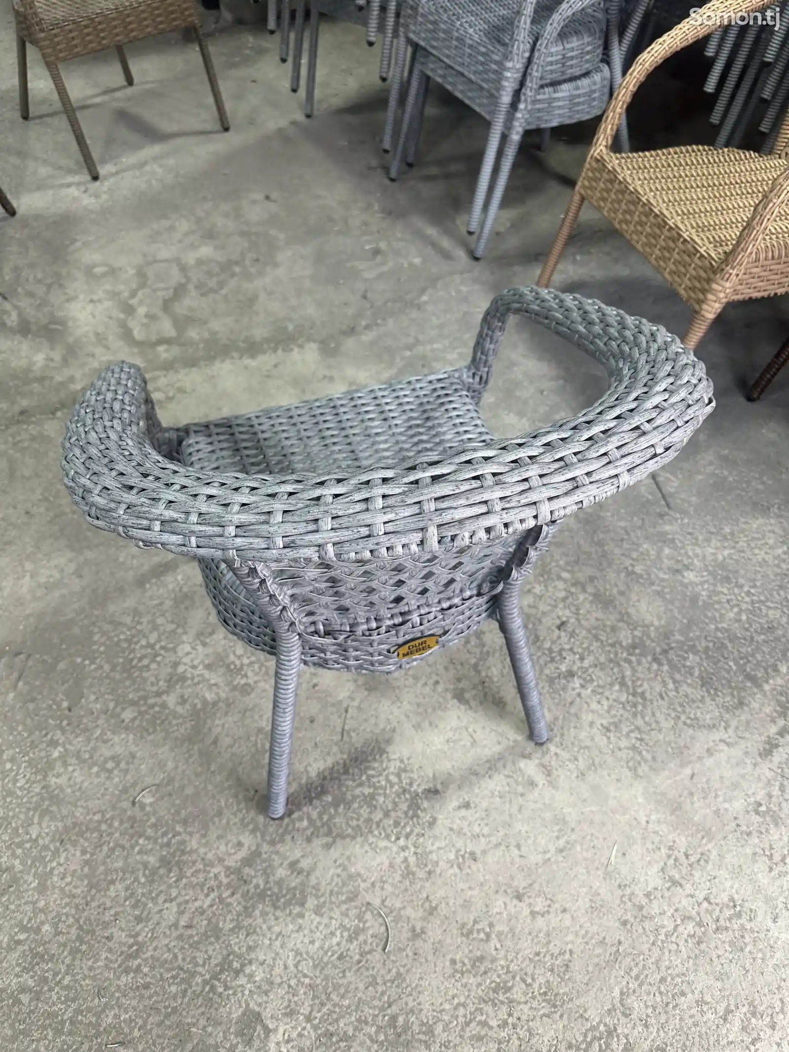 Плетённые стол и стулья из ротанга-15