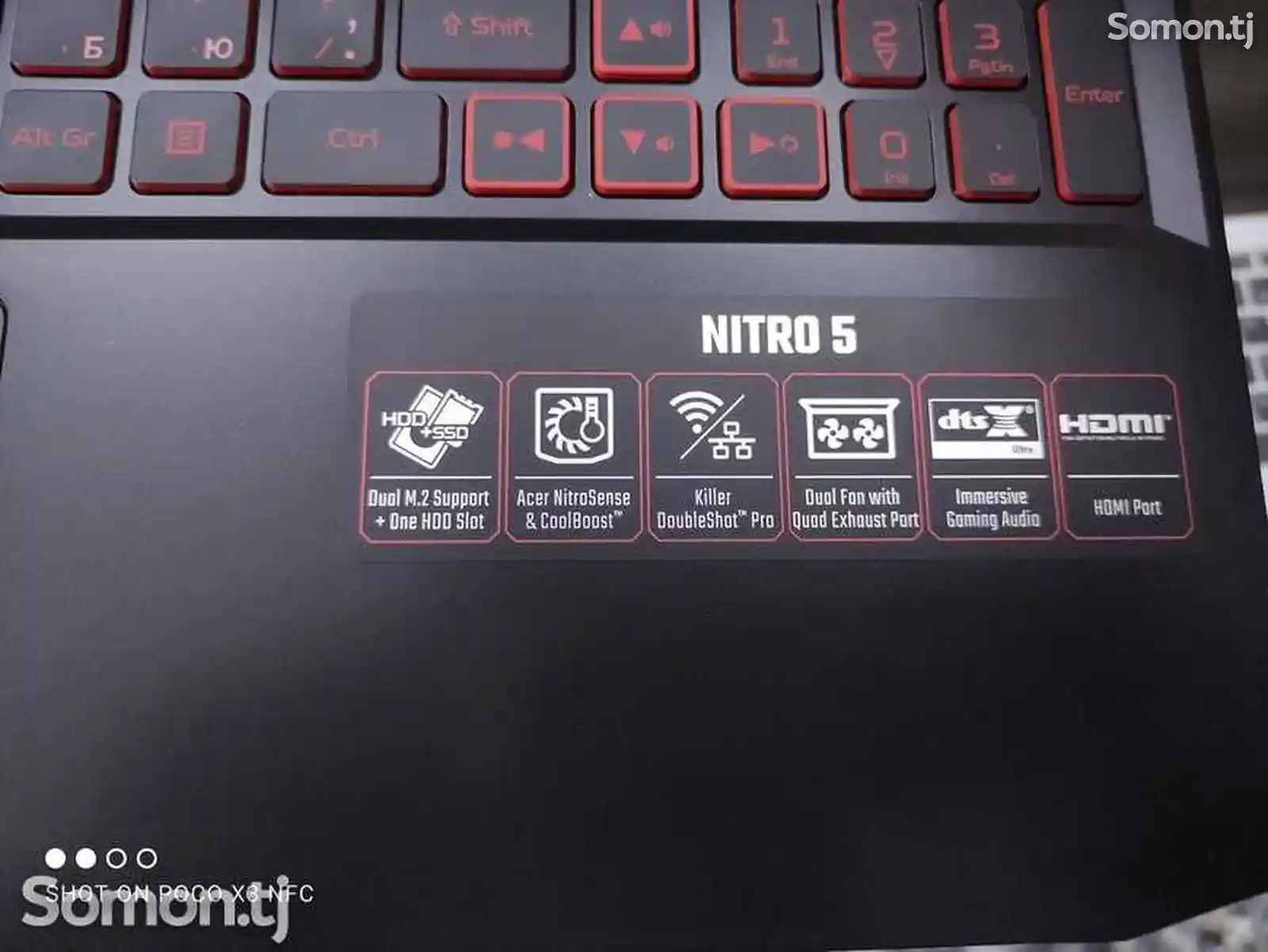 Игровой ноутбук Acer Nitro 5 AMD Ryzen 7 5800H / RTX 3060 6GB / 8GB / 256GB SSD-4