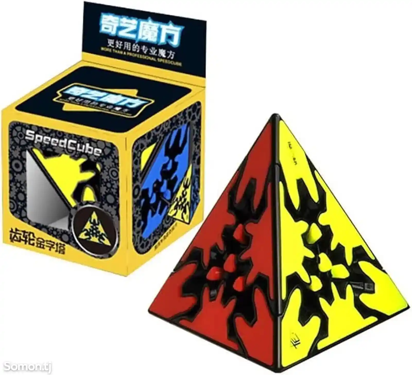 Кубик Рубика Gear Pyraminx, шестеренчатый Пирамида QYtoys-1