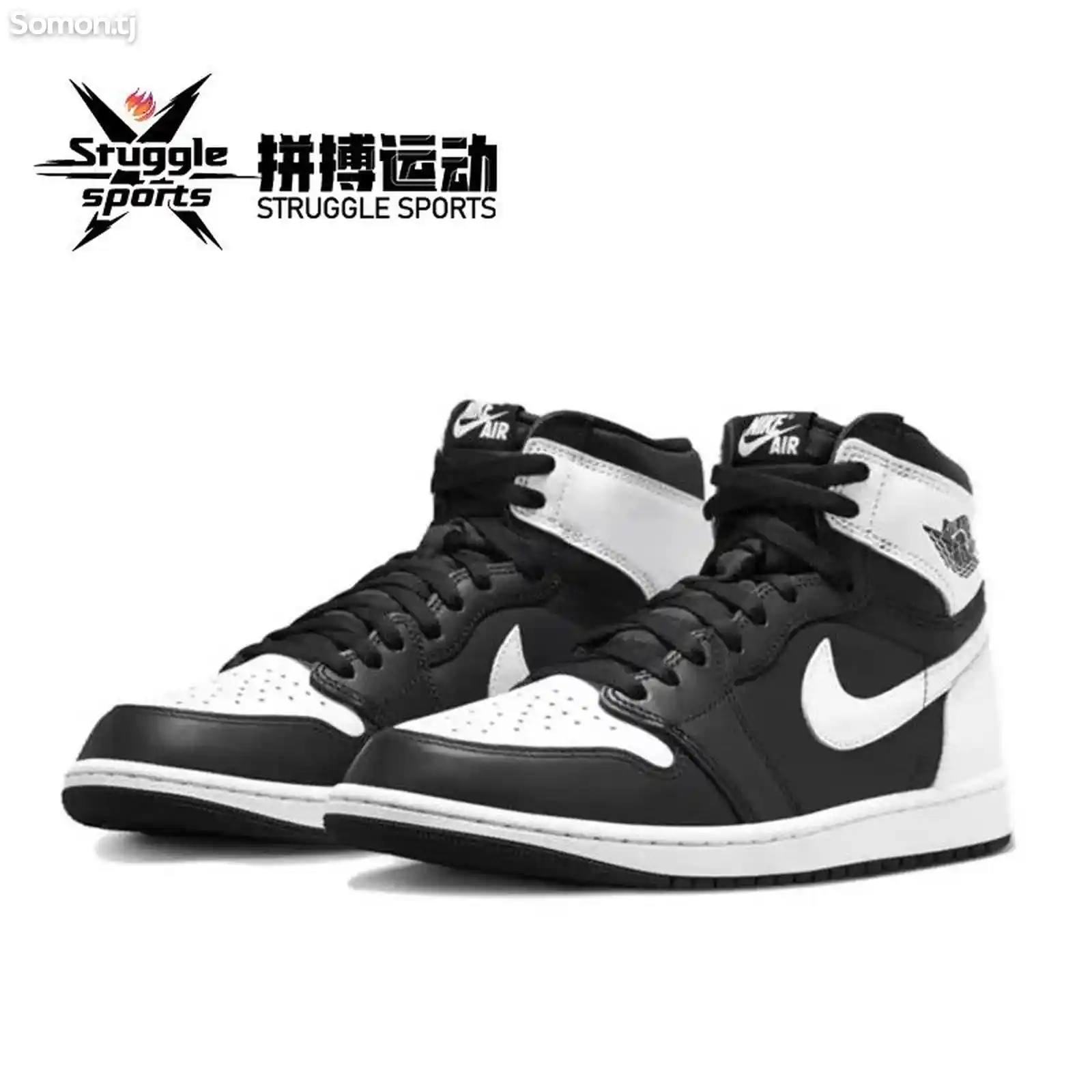 Кроссовки Nike Air Jordan 1 High Og Black White на заказ-5