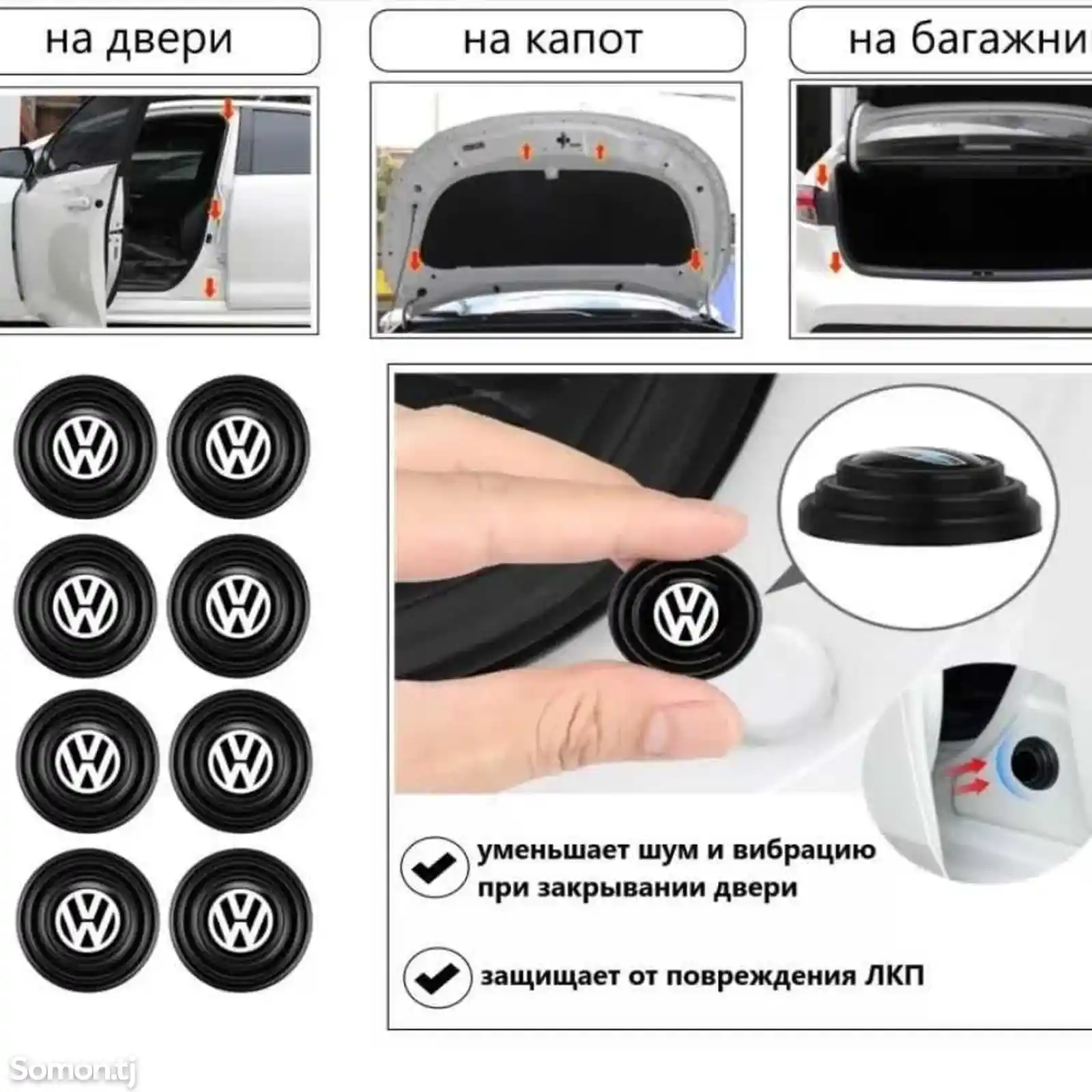 Противоударная силиконовая накладка для автомобильной двери-3
