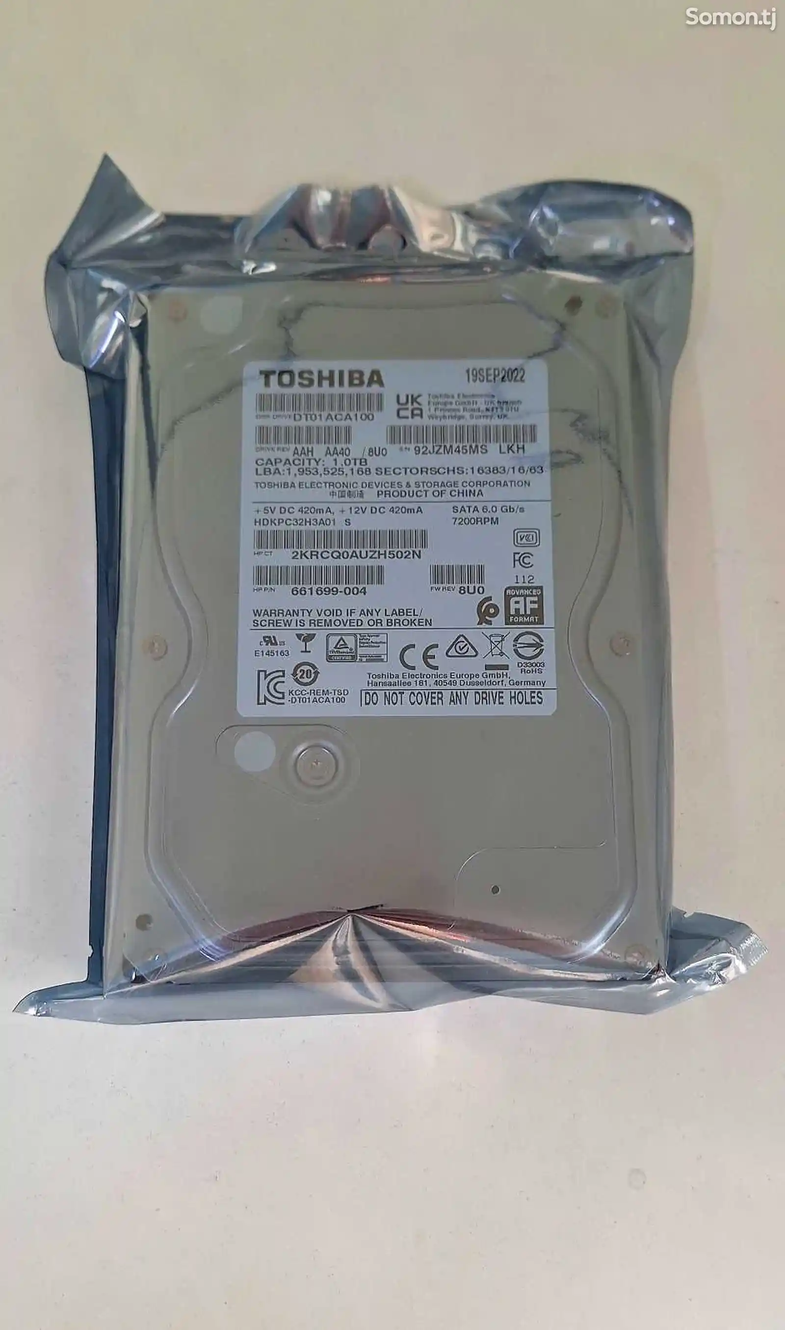 Жёсткий диск Toshiba 1Tb-1