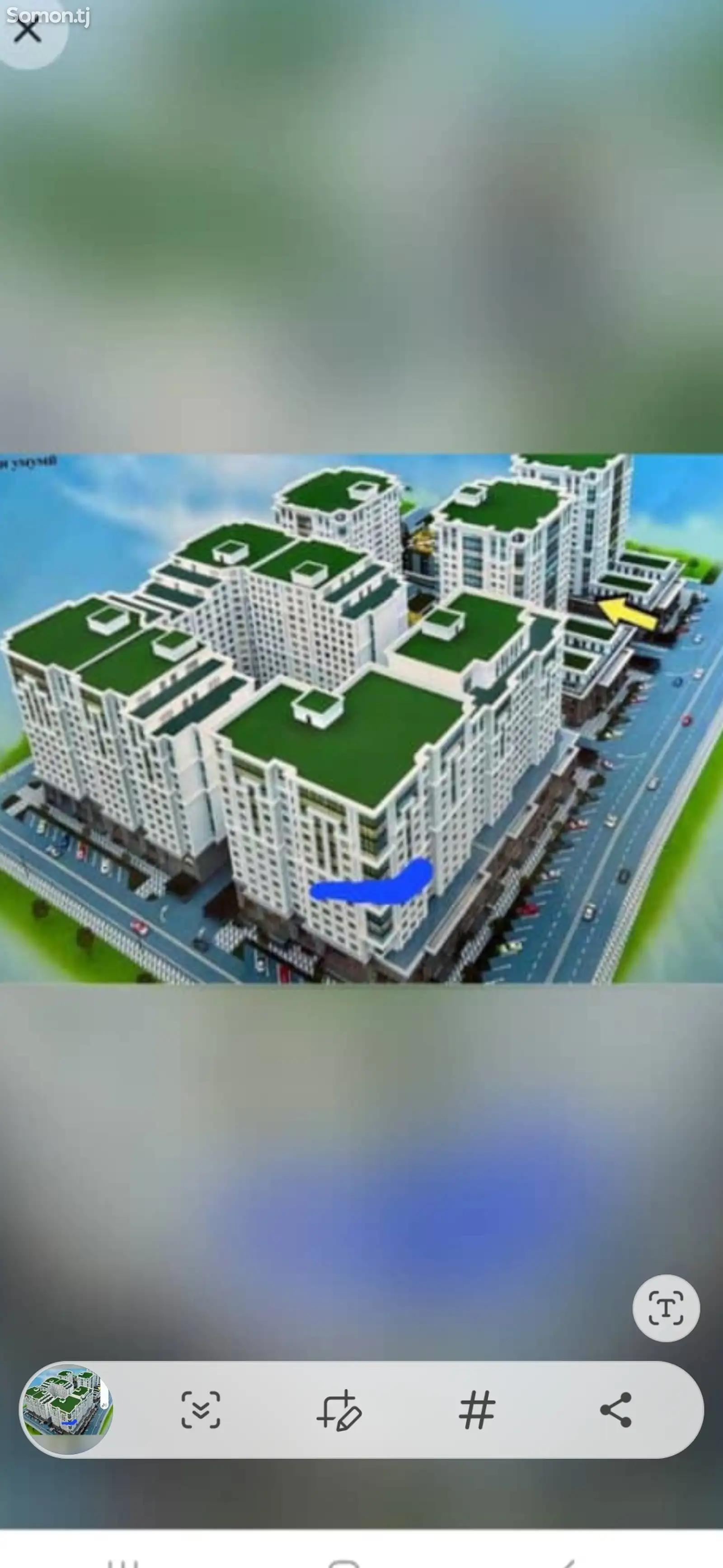 3-комн. квартира, 4 этаж, 1000 м², Шохмансур-1