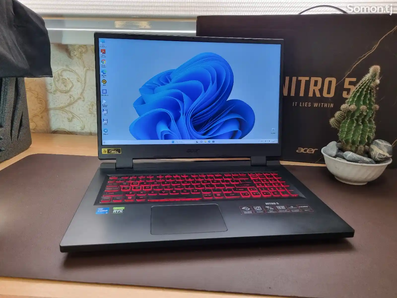 Ноутбук Acer Nitro 17 i5-12500h 16-ядер RTX-3050 8/512 144hz-15