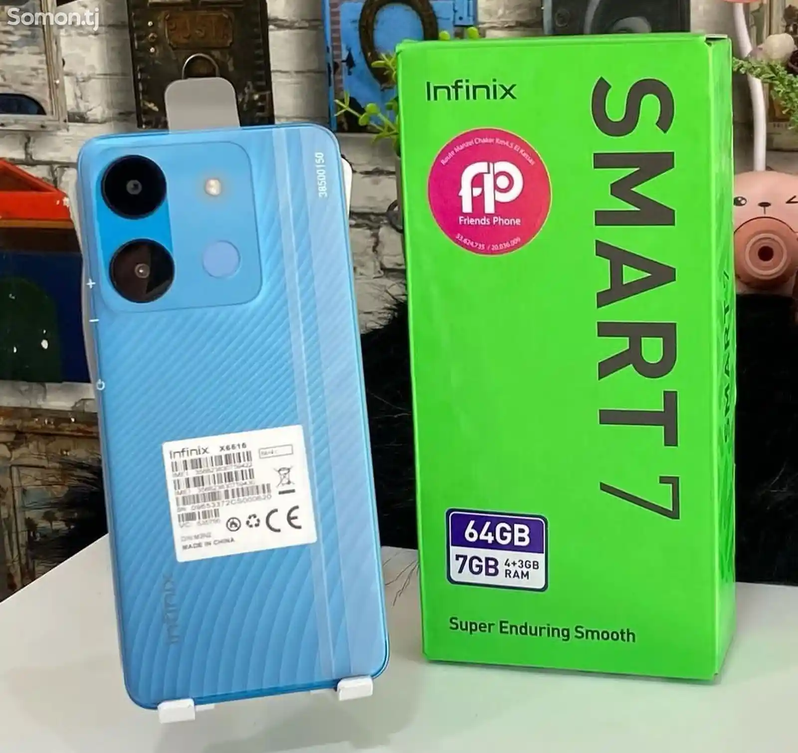 Infinix Smart 7 64Gb blue-3