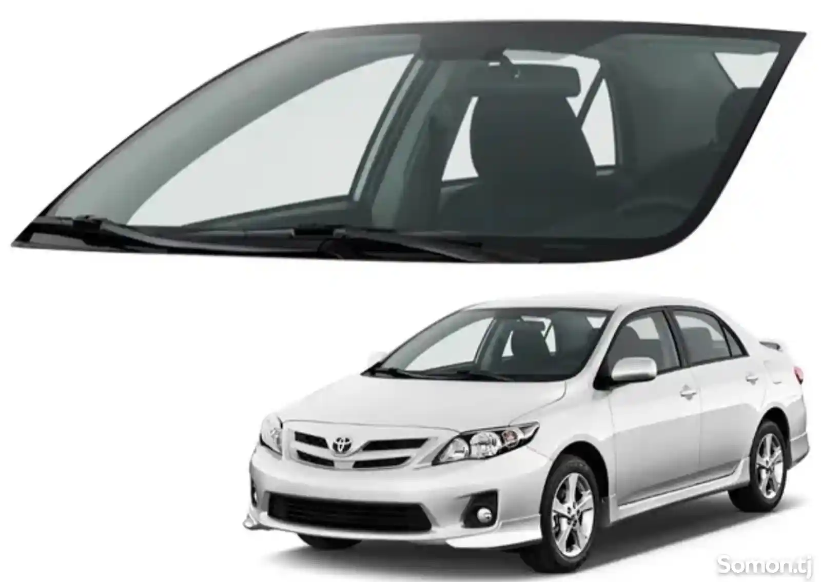 Лобовое стекло на Toyota Corolla 3