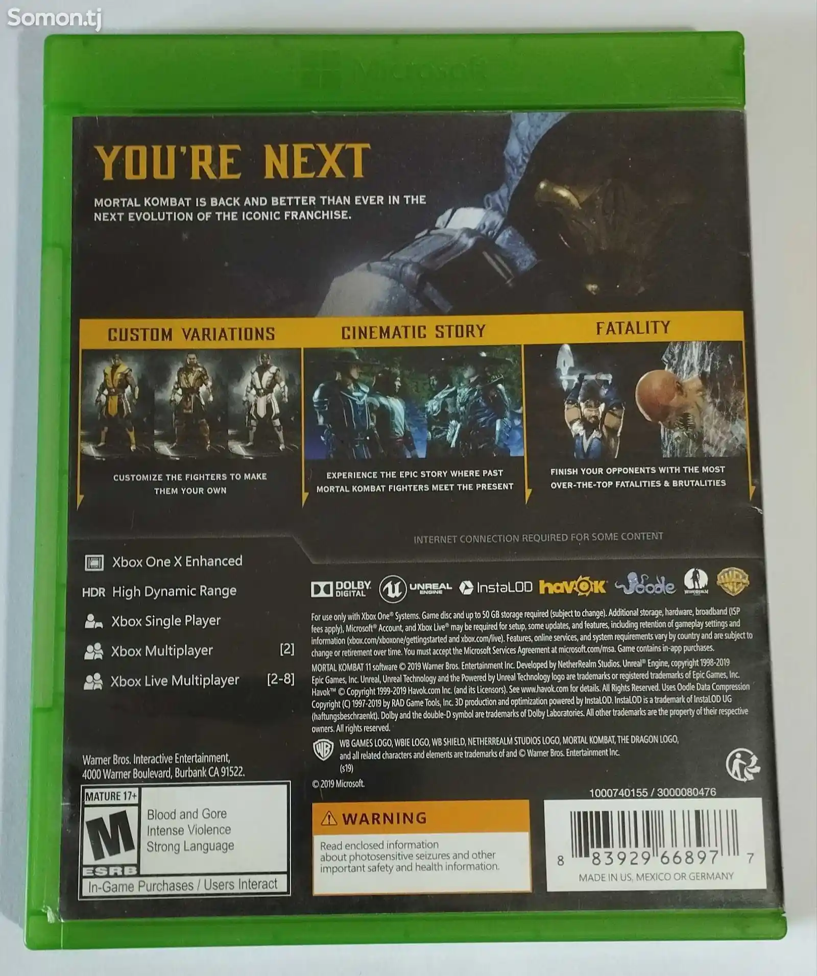 Игра Mortal 11Xbox One, Xbox Series X.-2