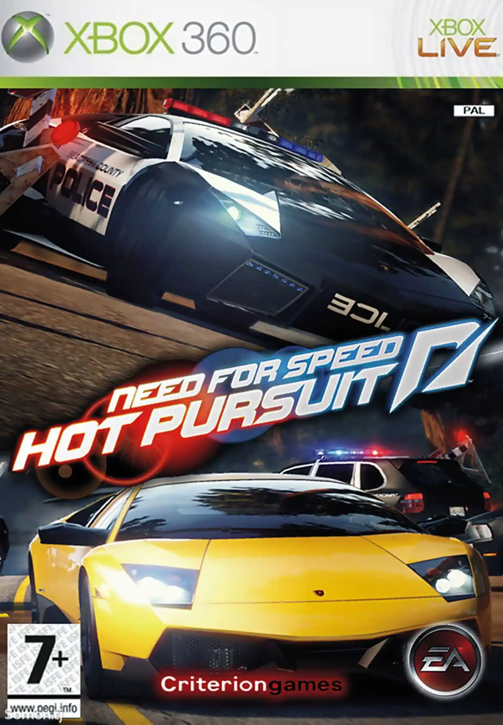 Игра Nfs Hot pursuit для прошитых Xbox 360