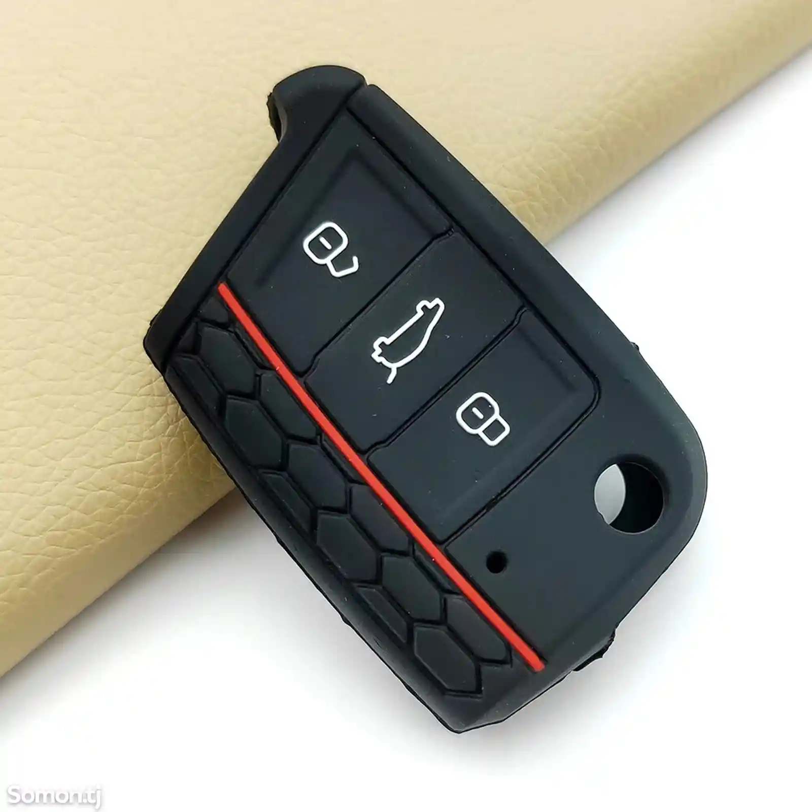 Силиконовый чехол для автомобильного ключа для VW Golf 7 MK7 3 кнопочный-4