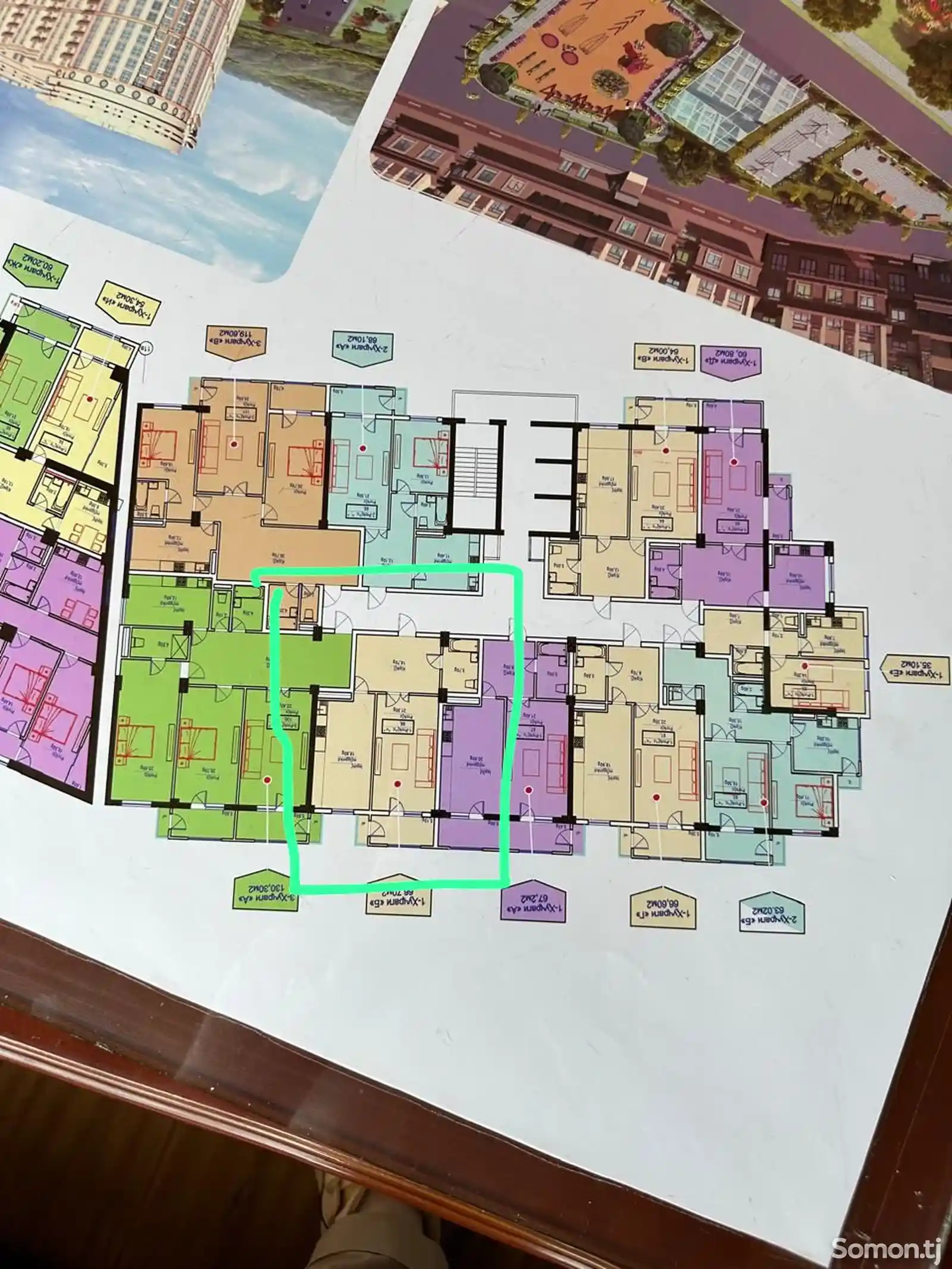 2-комн. квартира, 13 этаж, 67 м², Сино, масчиди Навобод-4