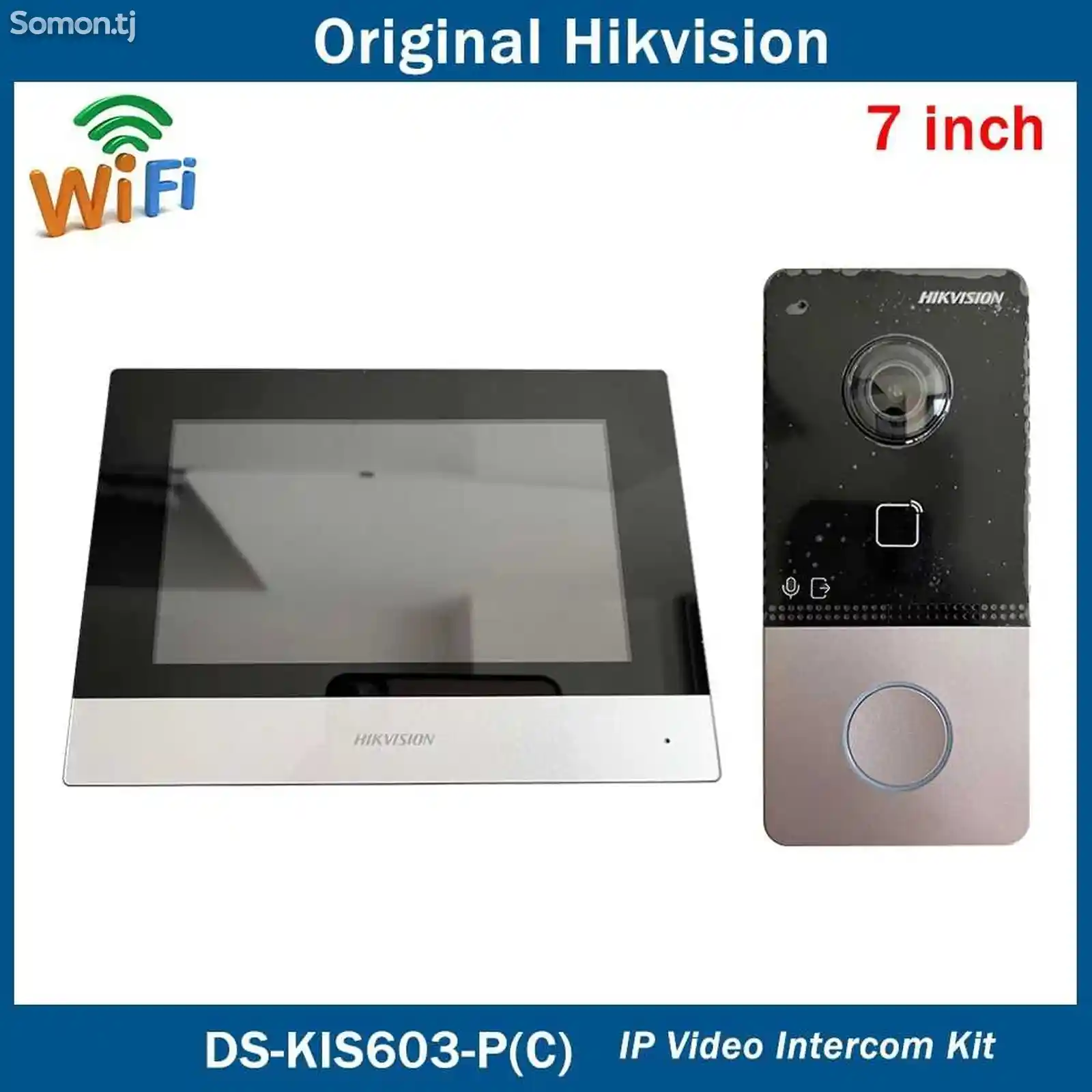 Домофон комплект DS-KIS603P+WiFi-2
