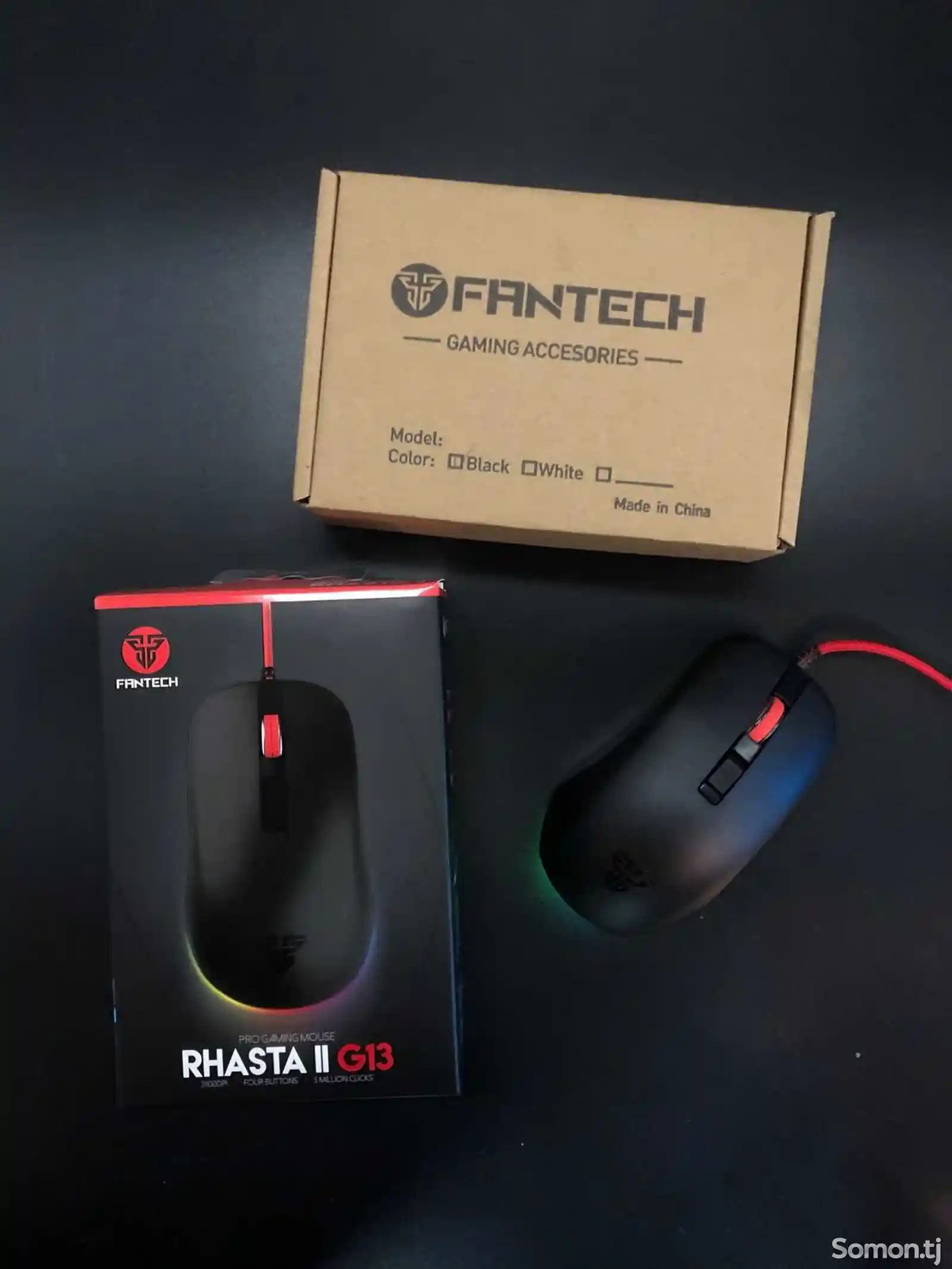 Проводная игровая мышка Fantech Rhasta II G13 с RGB подсветкой-1