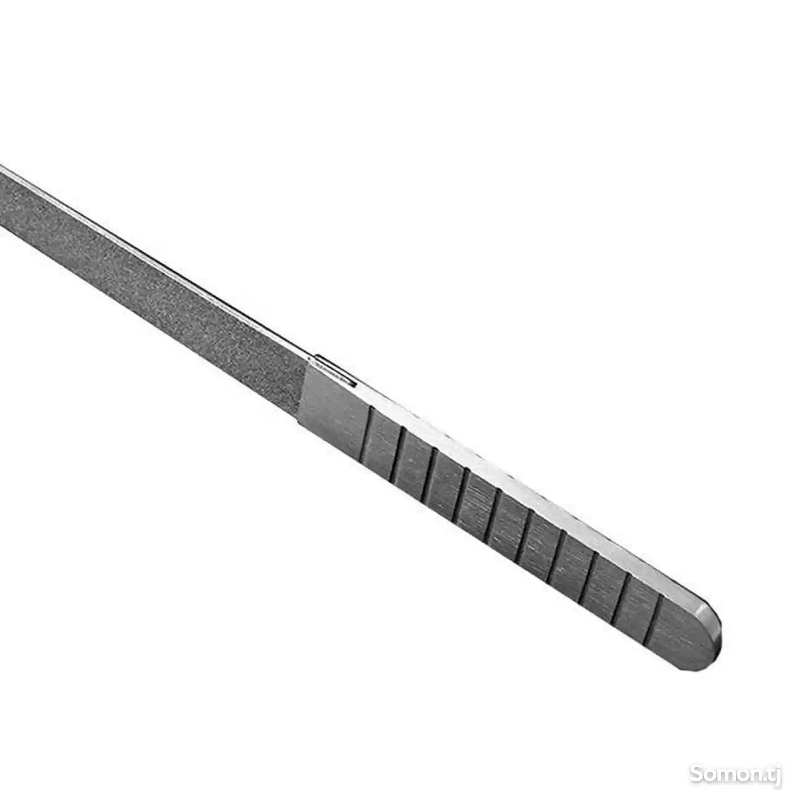 Профессиональная пилка для ногтей из нержавеющей стали, металлический двухстор-4