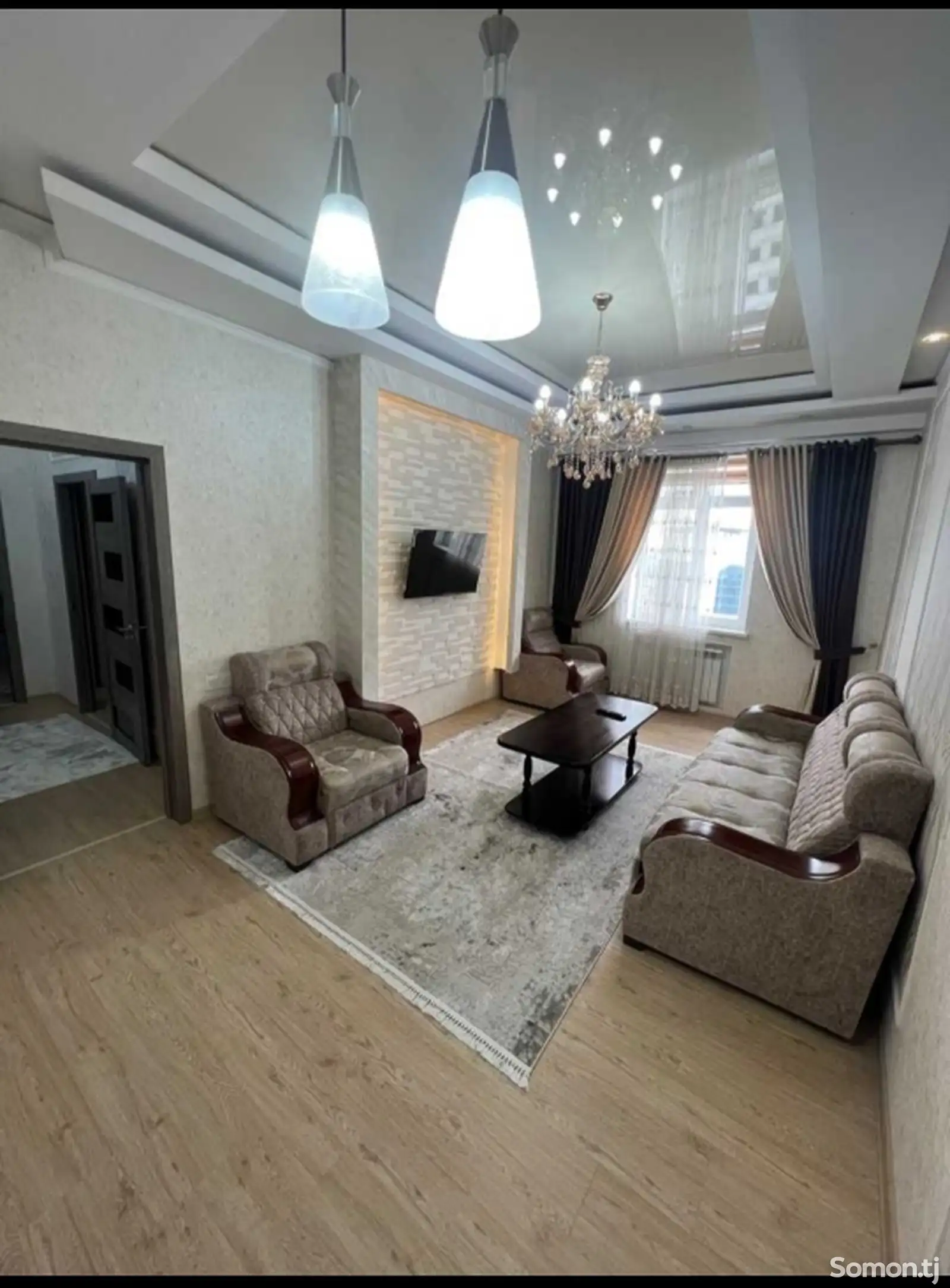 3-комн. квартира, 13 этаж, 95м², Исмоили Сомони-1