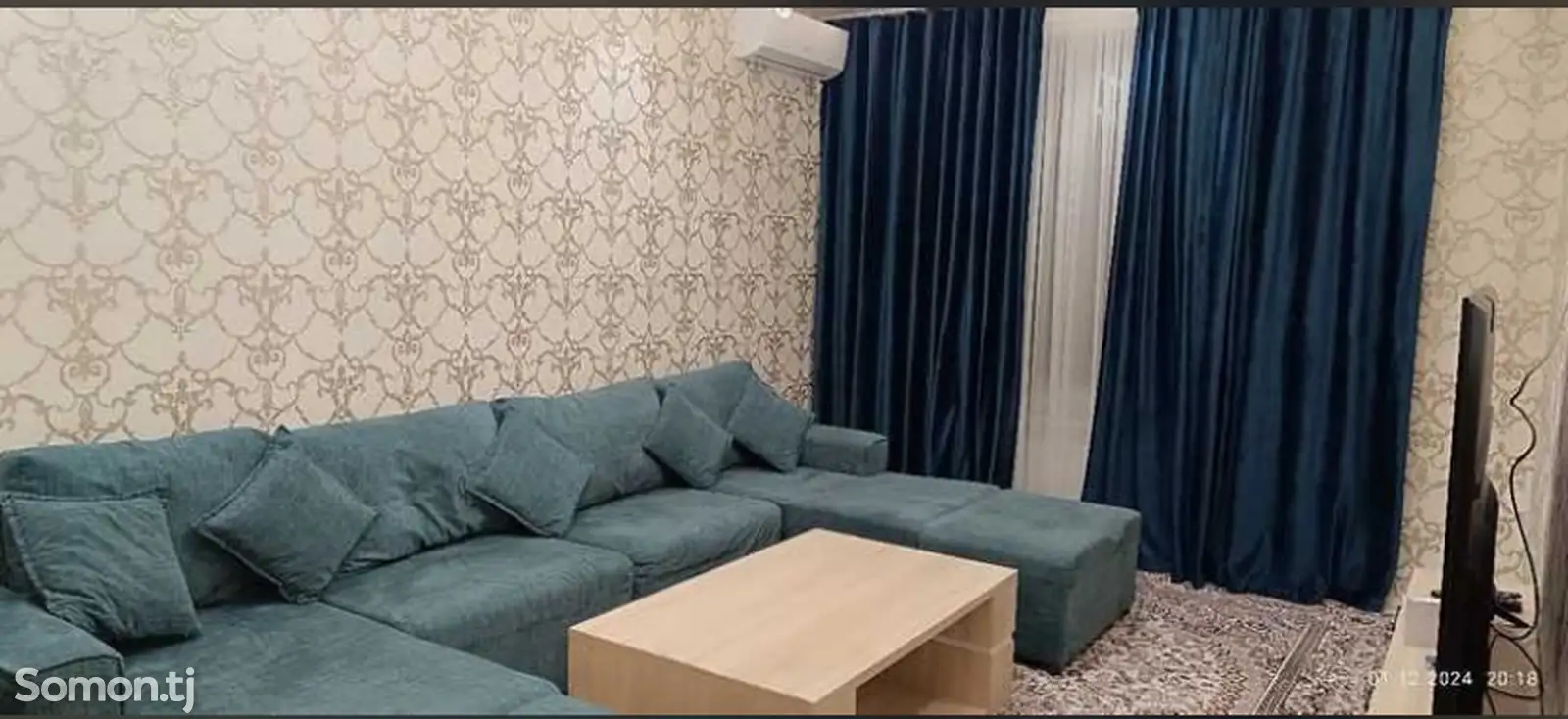 2-комн. квартира, 12 этаж, 60м², И.Сомони-1