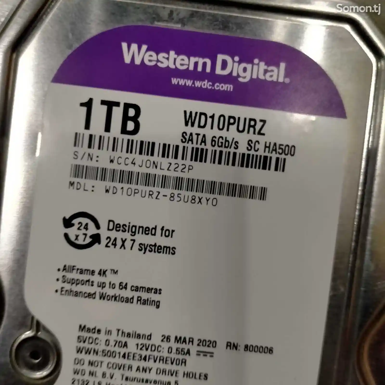 Жёсткий диск 1000gb WD Purple-2