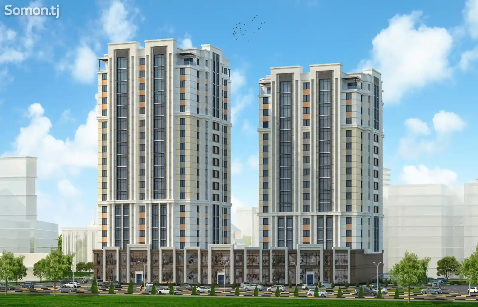 1-комн. квартира, 5 этаж, 59 м², Фирдавси-5