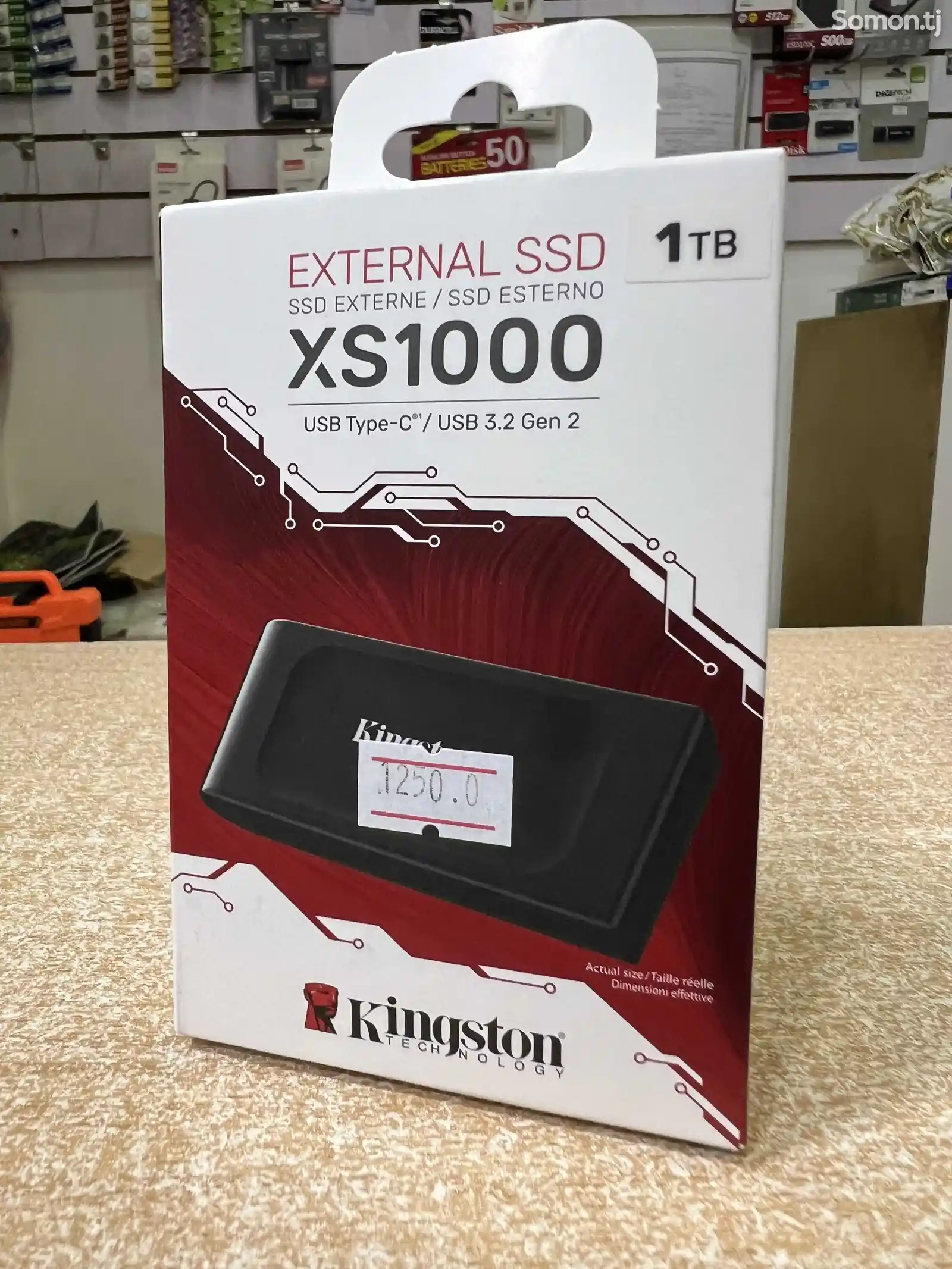 Портативный SSD Kingston XS1000 Portable 1000GB USB 3.2 Gen 2