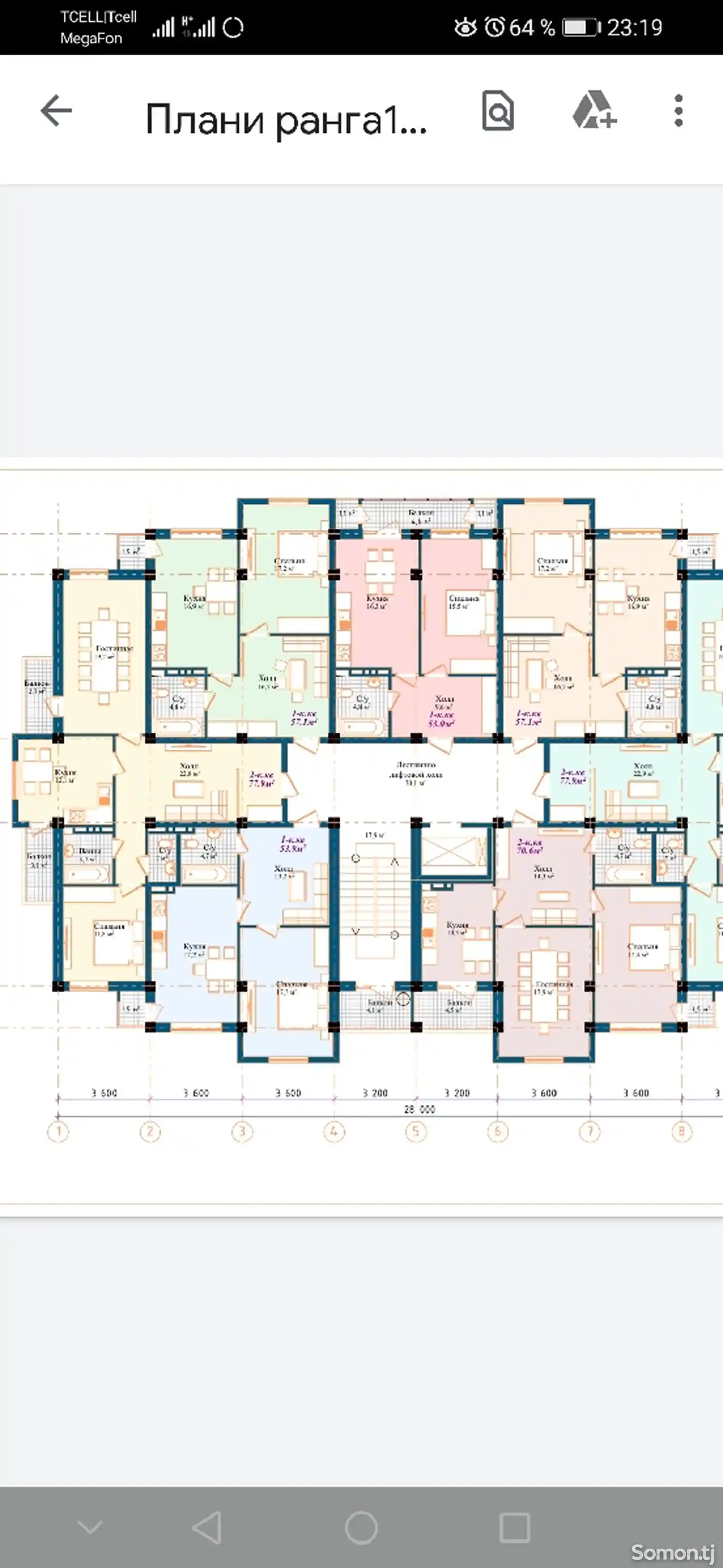 1-комн. квартира, 6 этаж, 53 м², 12 мкр-5