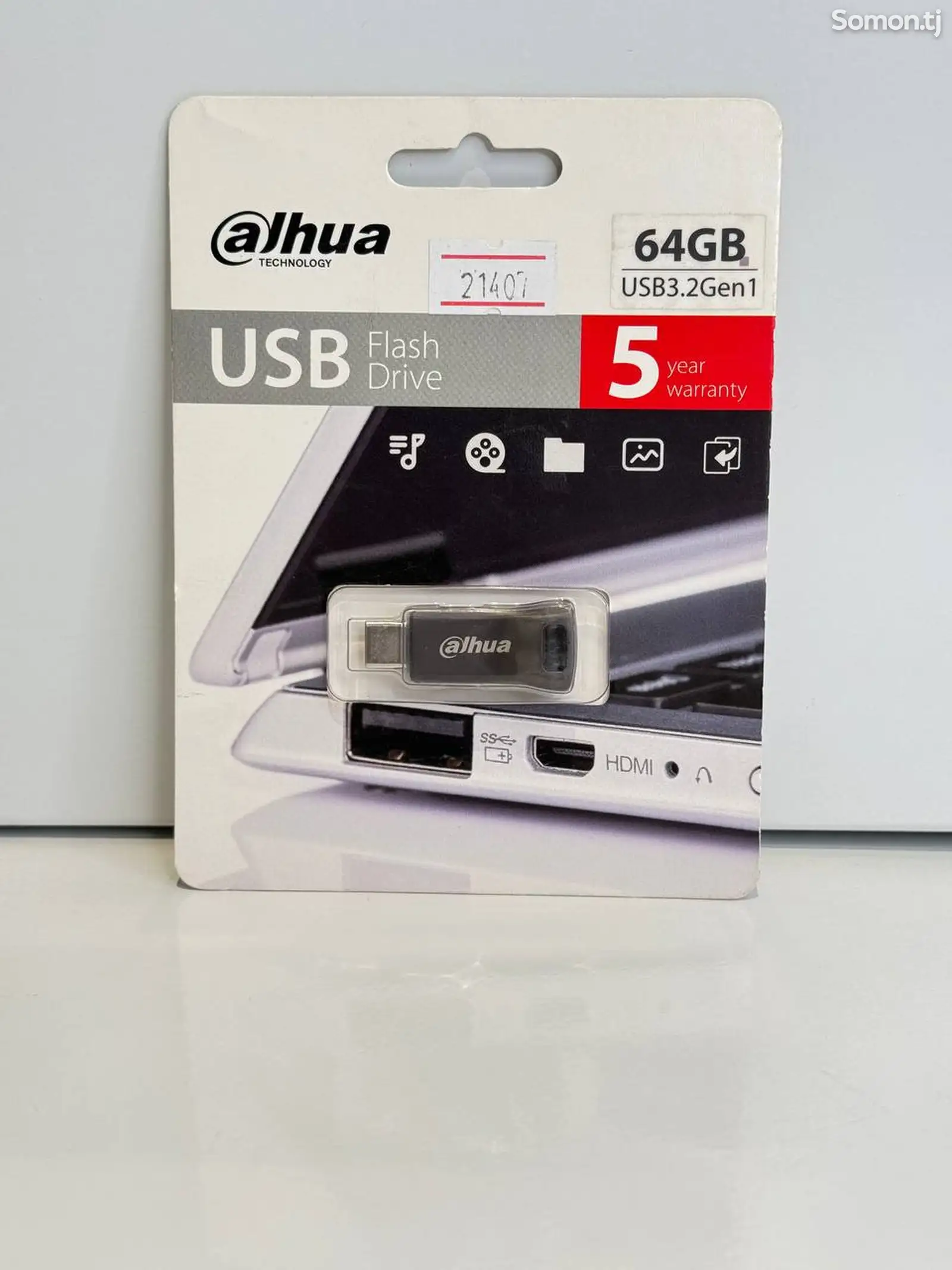 Флеш-накопитель DHI-USB-P639-32-64GB - 21407-1