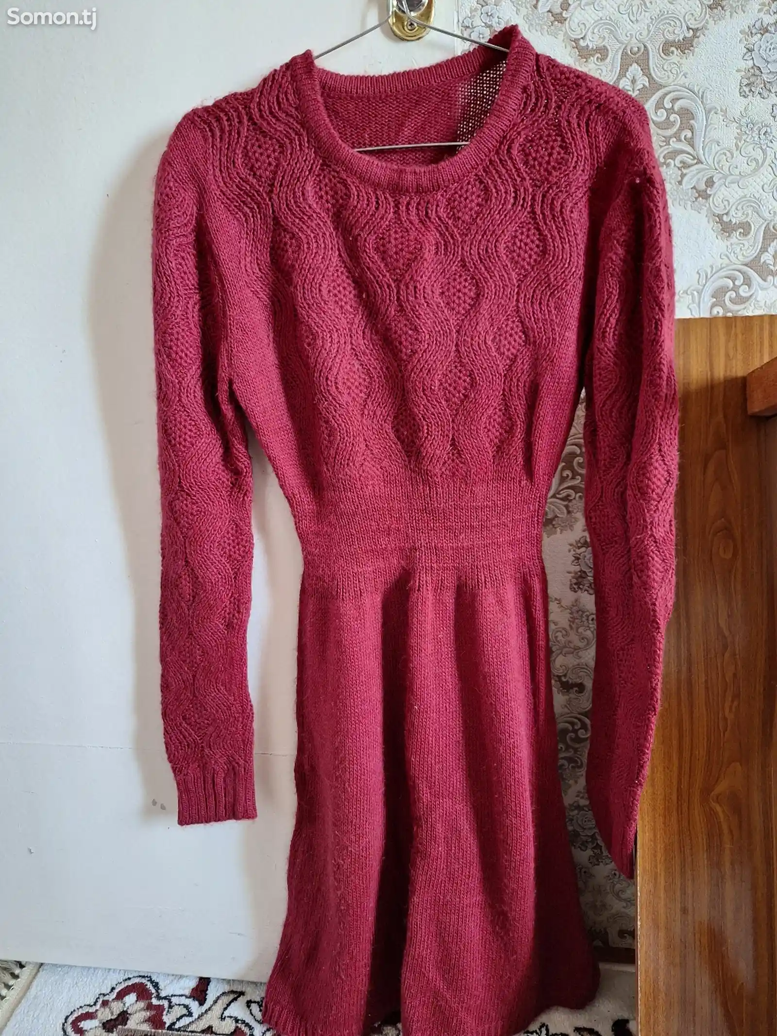 Платье свитер для зимы-1