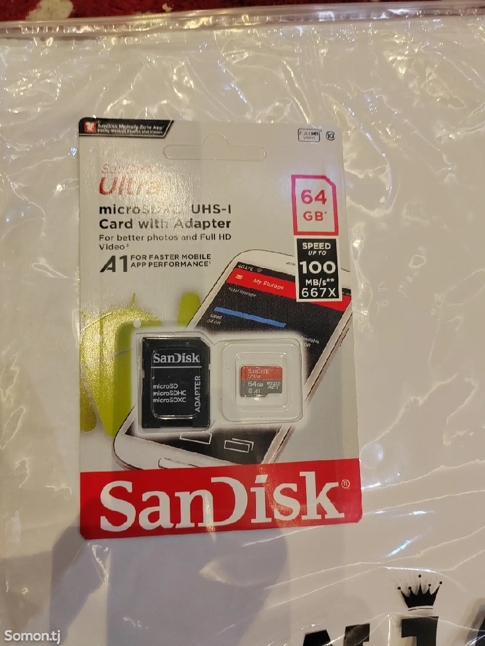 Флешка micro sd sandisk 64gb ultra