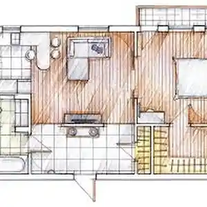 2-комн. квартира, 10 этаж, 53 м², Кучаи Коргар