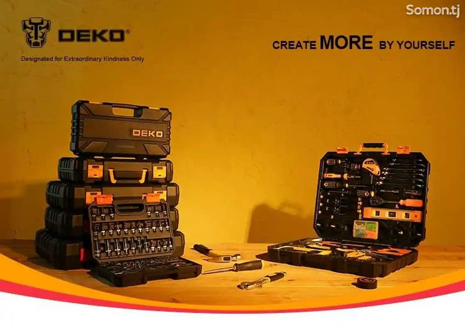 Набор инструментов Deko с 208 деталями Deko DKMT208-11