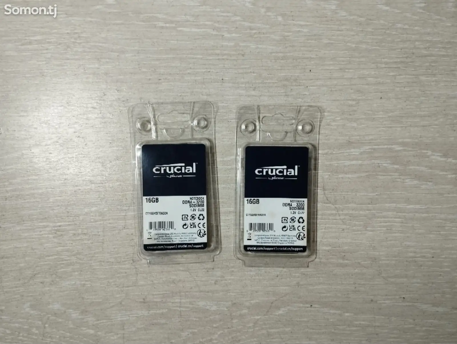 Оперативная память на 8gbx2 crucial micron-1