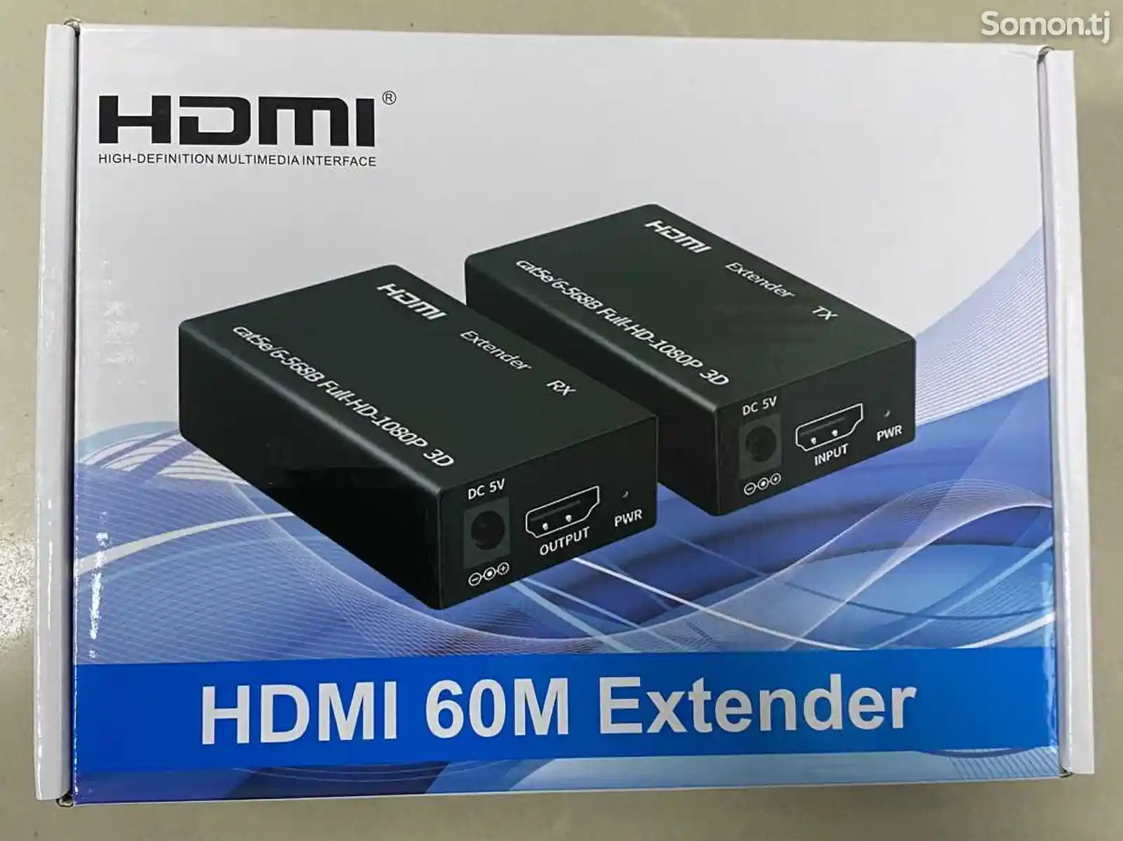 HDMI удлинитель 60M с блоком питания-4