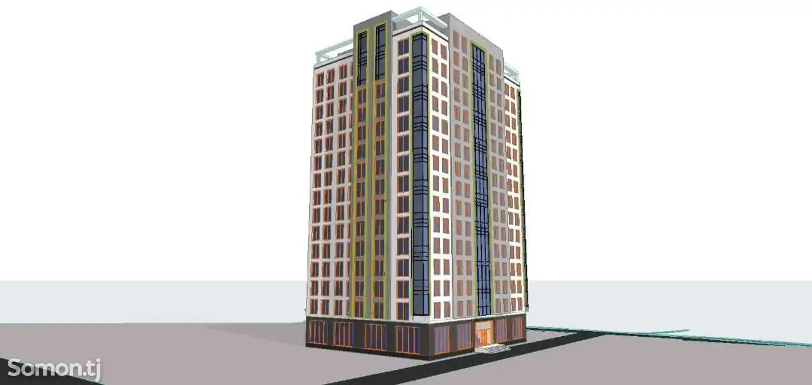 2-комн. квартира, 12 этаж, 73 м², Проспект Исмоили Сомони Центр-5