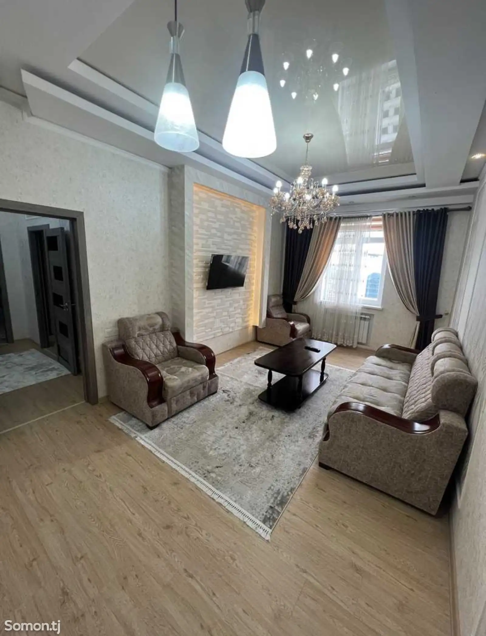 3-комн. квартира, 13 этаж, 95м², Исмоили Сомони-1