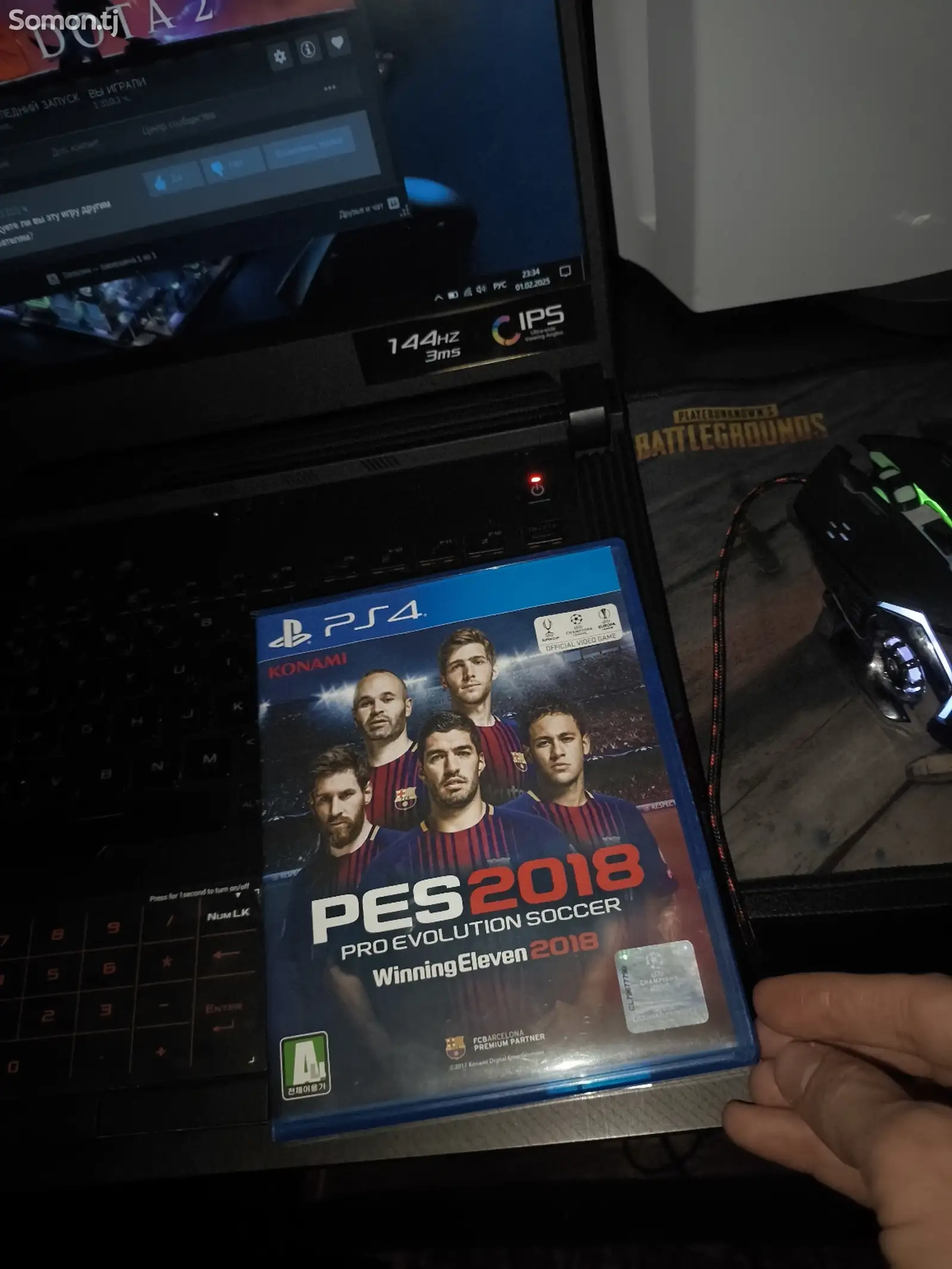 Компакт диски для playstation 4/5 PES 2018-1