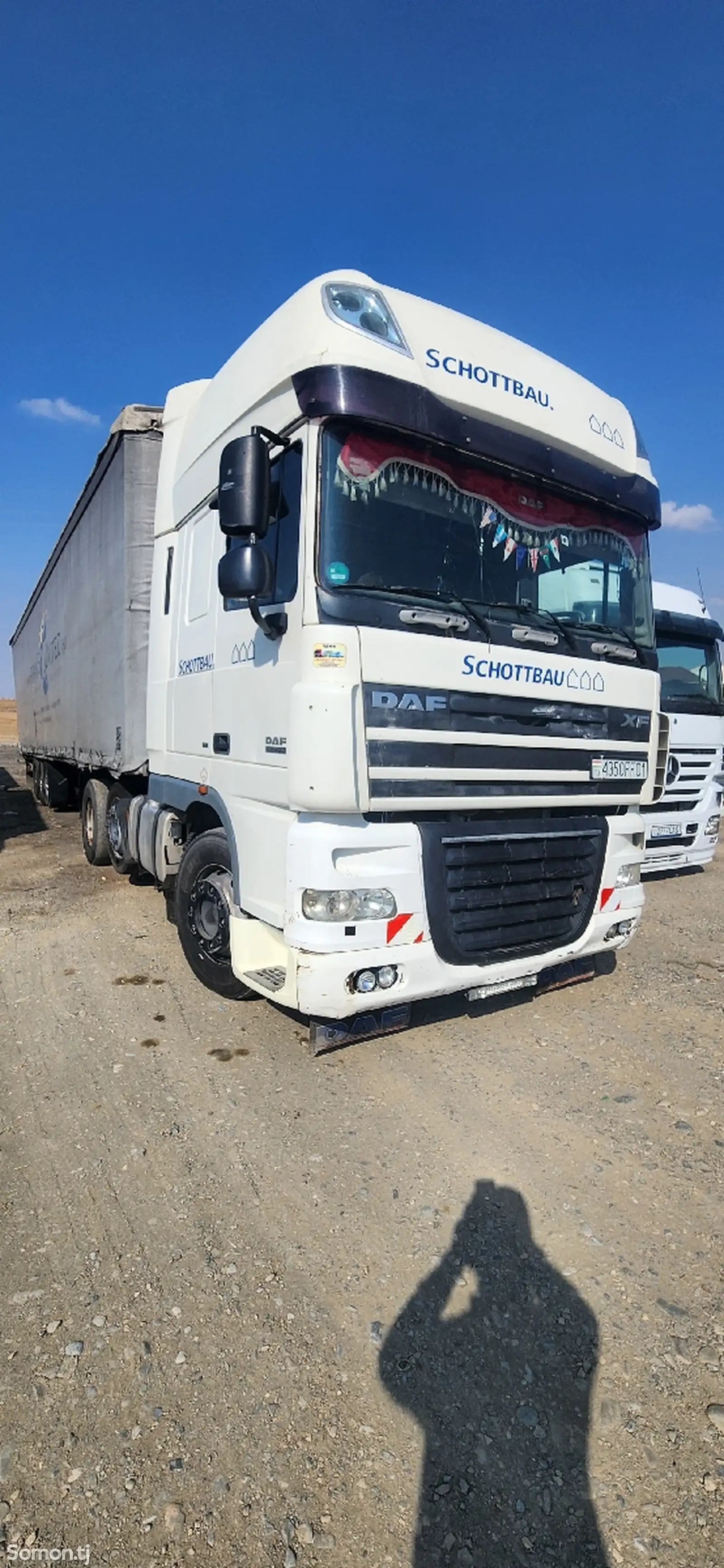 Бортовой грузовик DAF XF 105 460, 2008-1