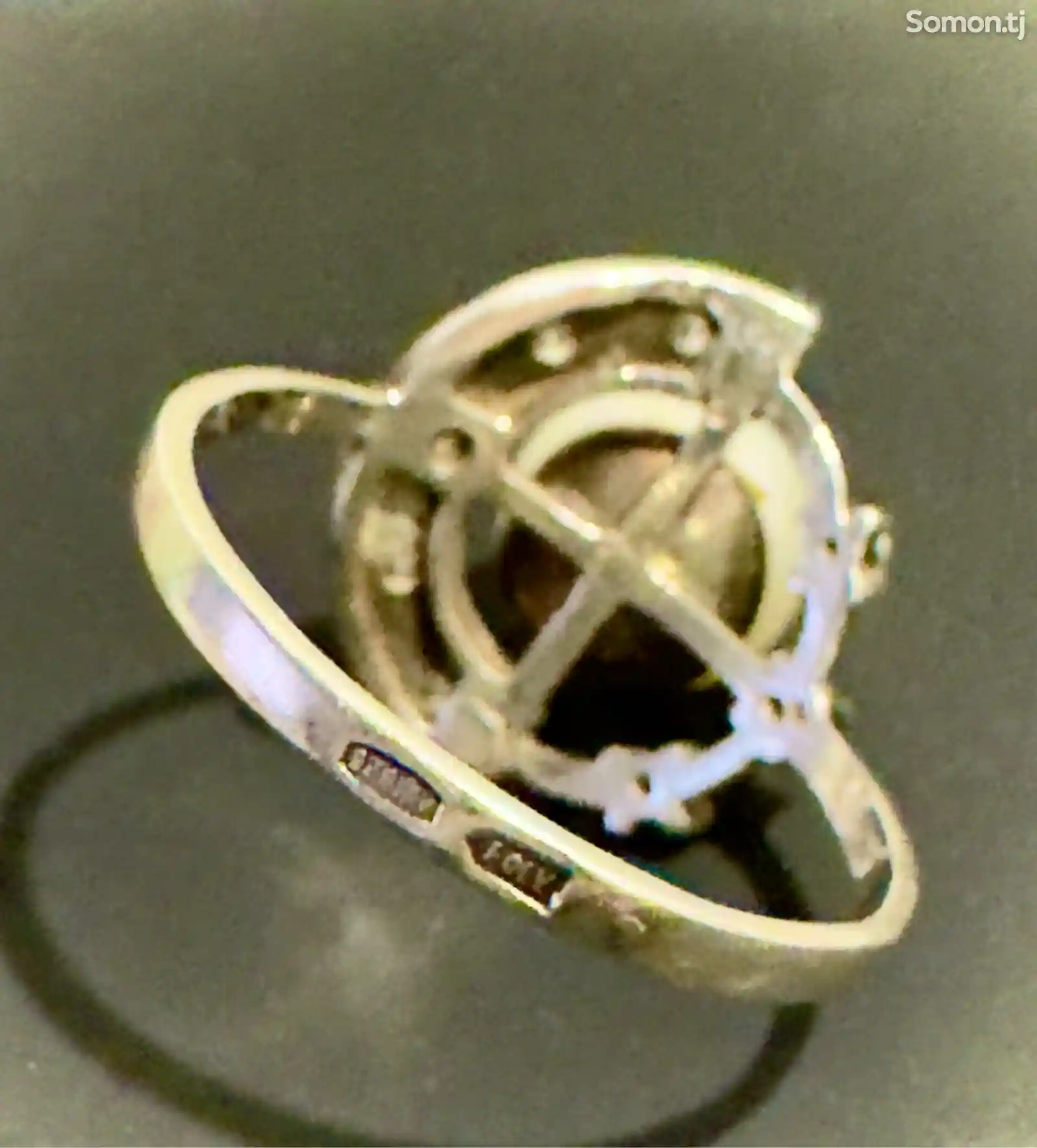 Серебряное кольцо с жемчугом-4