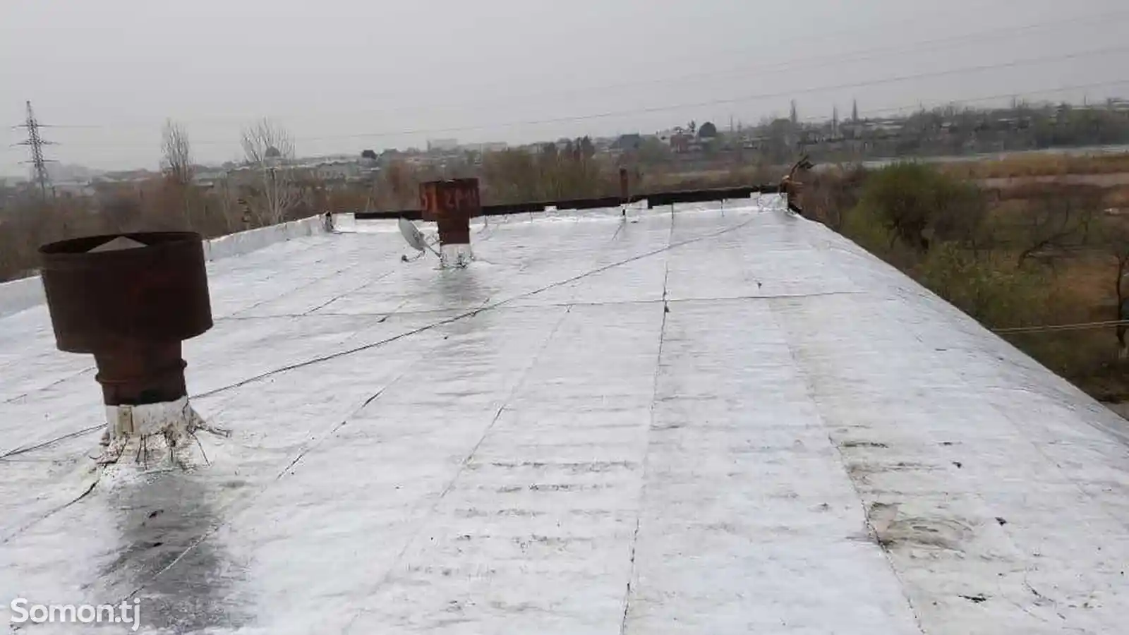 Ремонт крыши иранским толом и изоляция бетонов-2