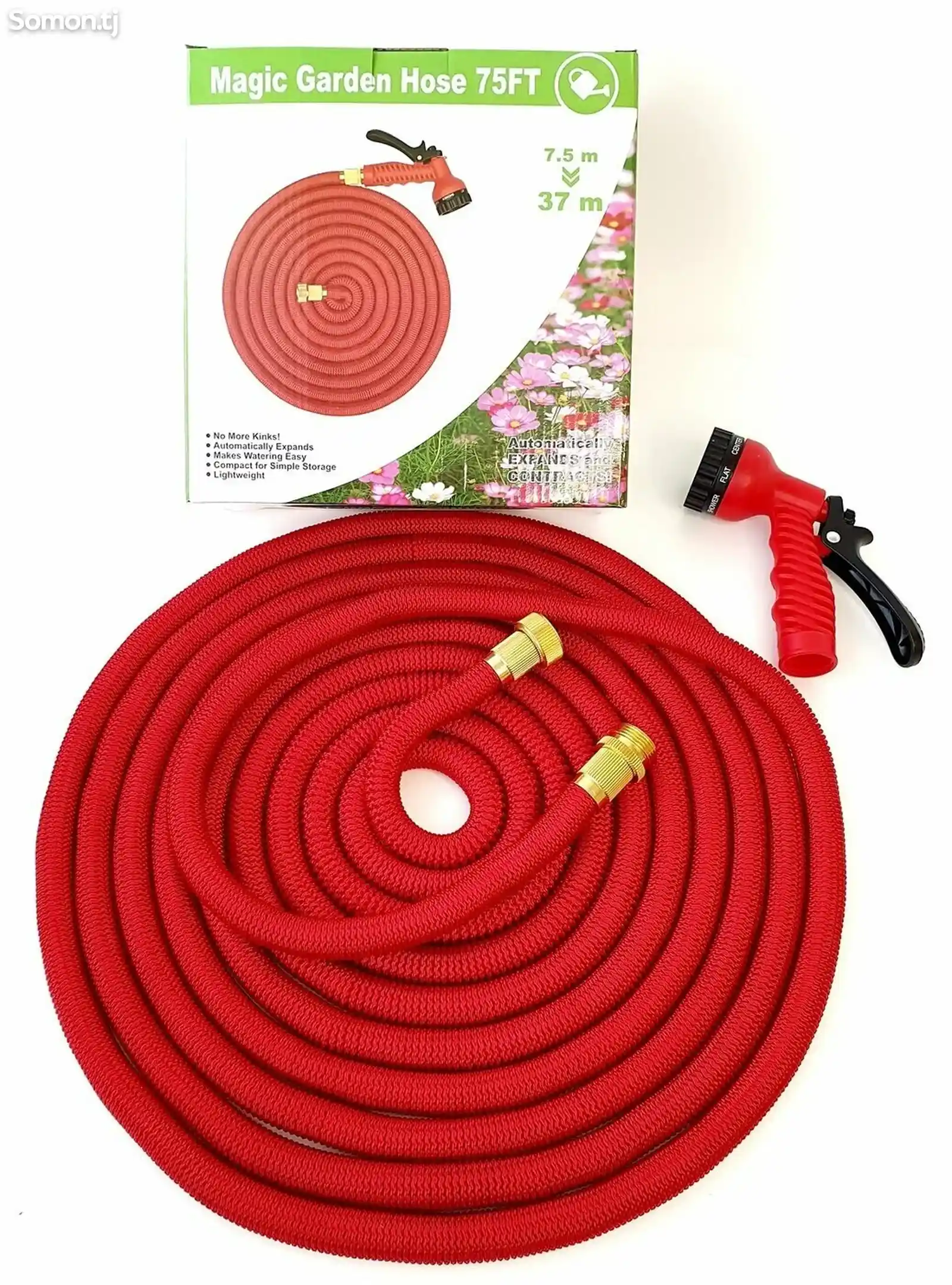 Шланг для полива растягивающийся с распылителем garden hose отзывы-2