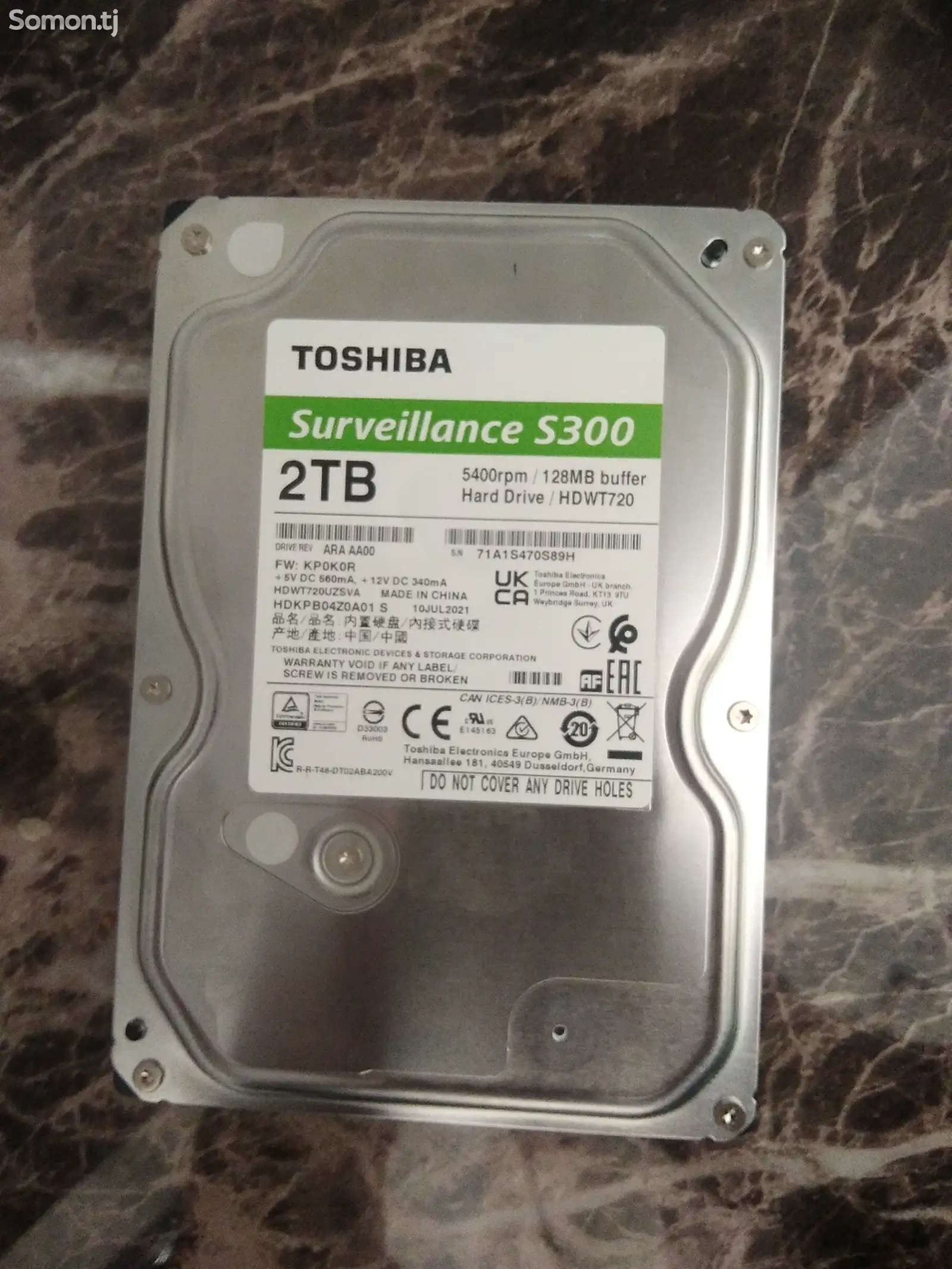 Жёсткий диск Toshiba 2Tb-1