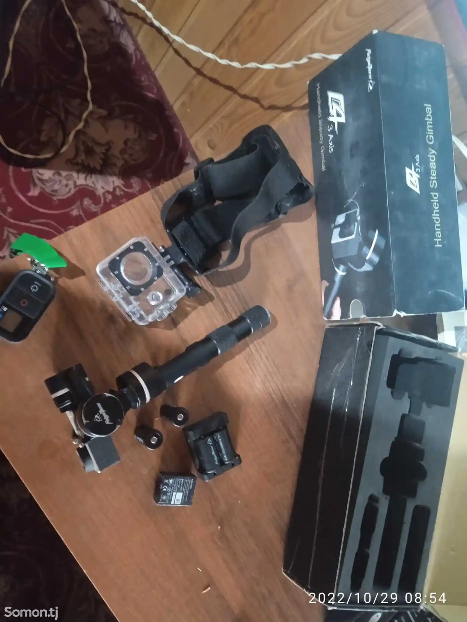 Стабилизатор FeiyuTech и камера GoPro HERO 3+-3
