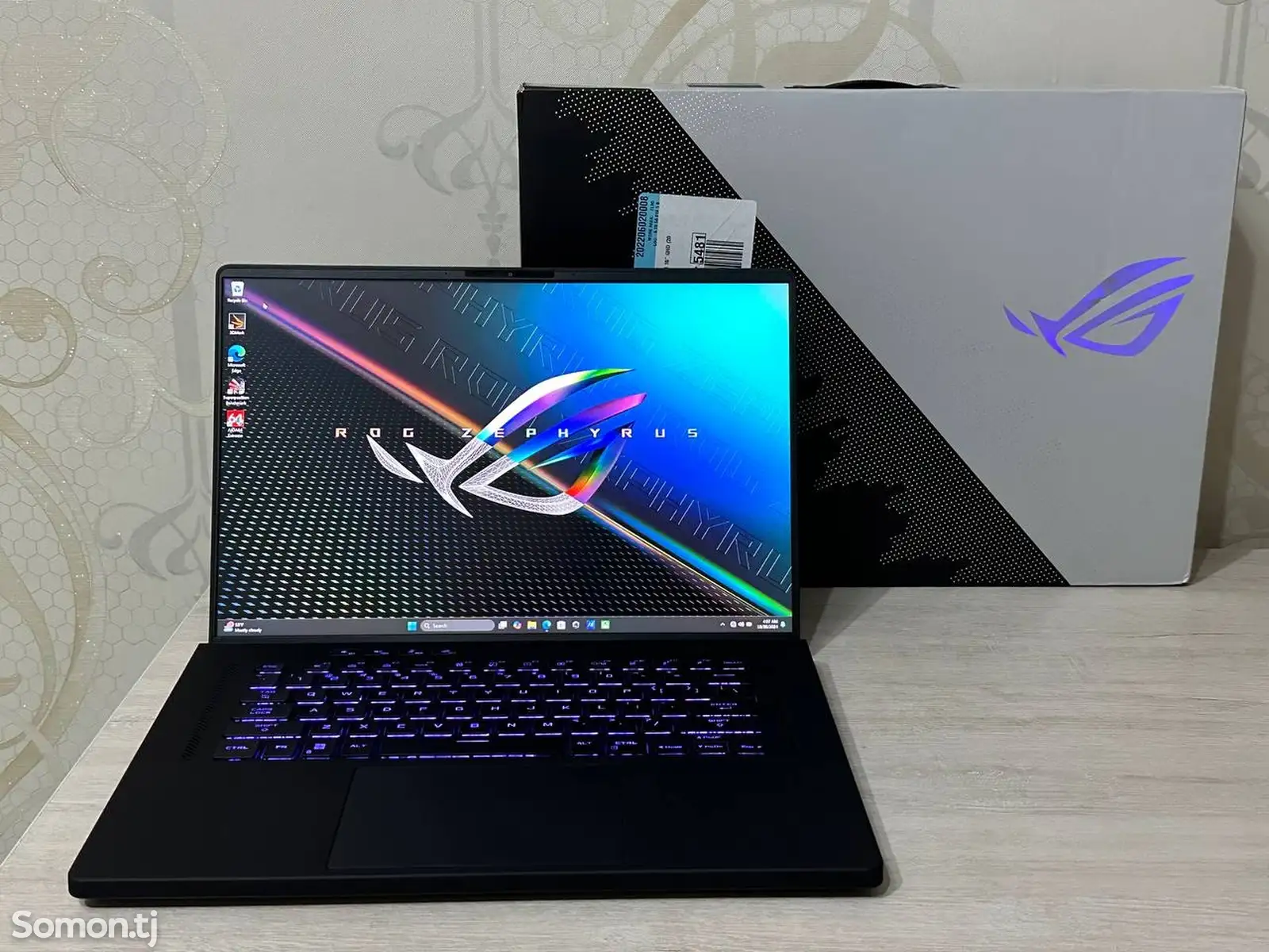 Нгутбук asus rog zephyrus i9-12900h rtx-3070ti-8gb 16/1014 2k 165hz-1