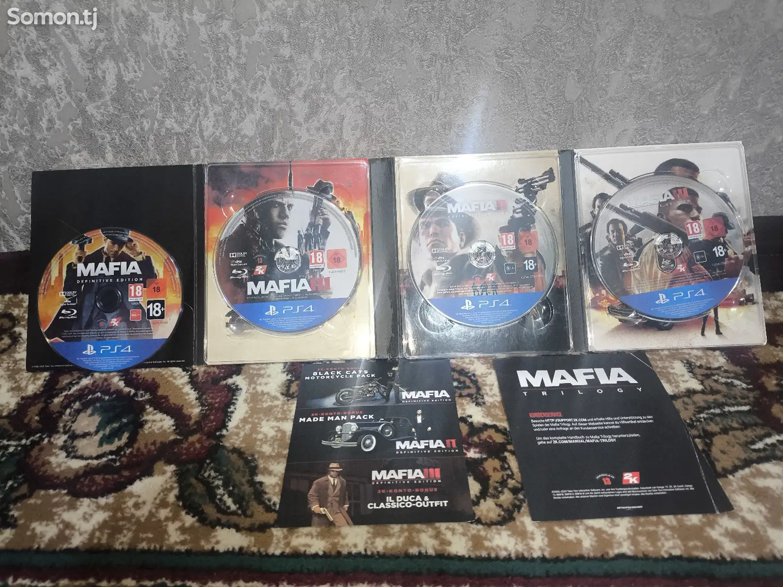 компакт диски для Playstation 5/4 Trilogy mafia 1.2.3. Definitive edition-1