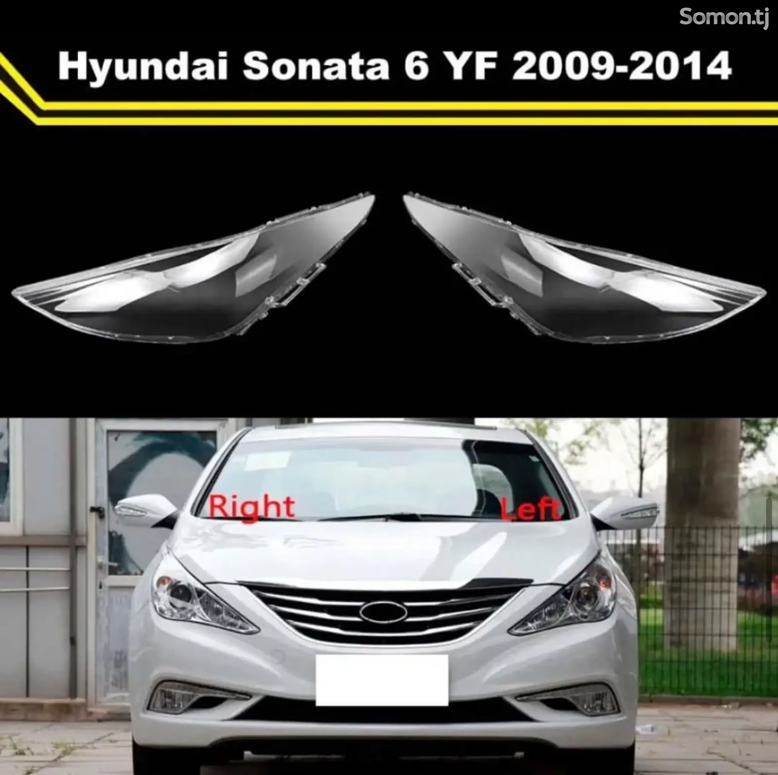 Оптика фар на Hyundai sonata 2009-2014 Elantra 2010-17-1