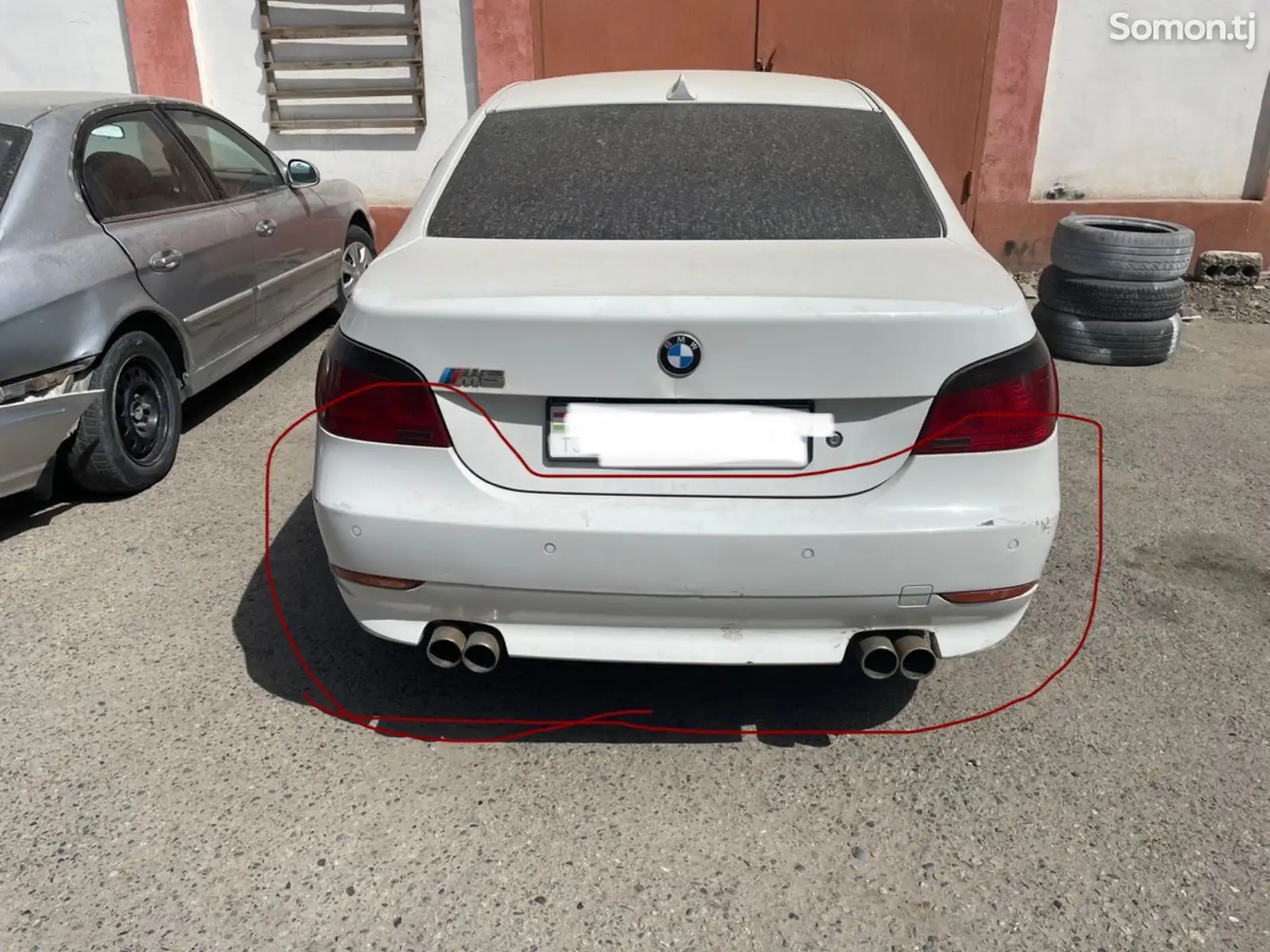 Задний бампер на BMW E60