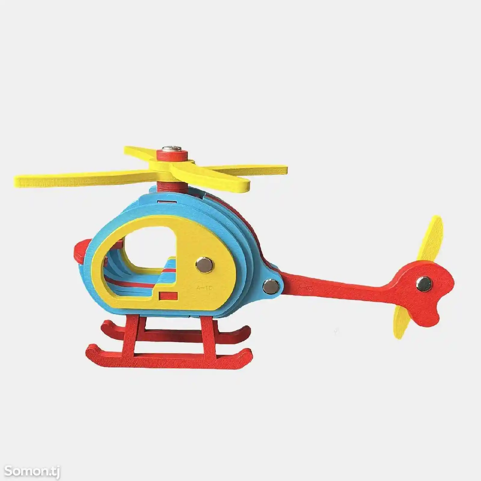 3D Деревянная сборка Вертолет-3