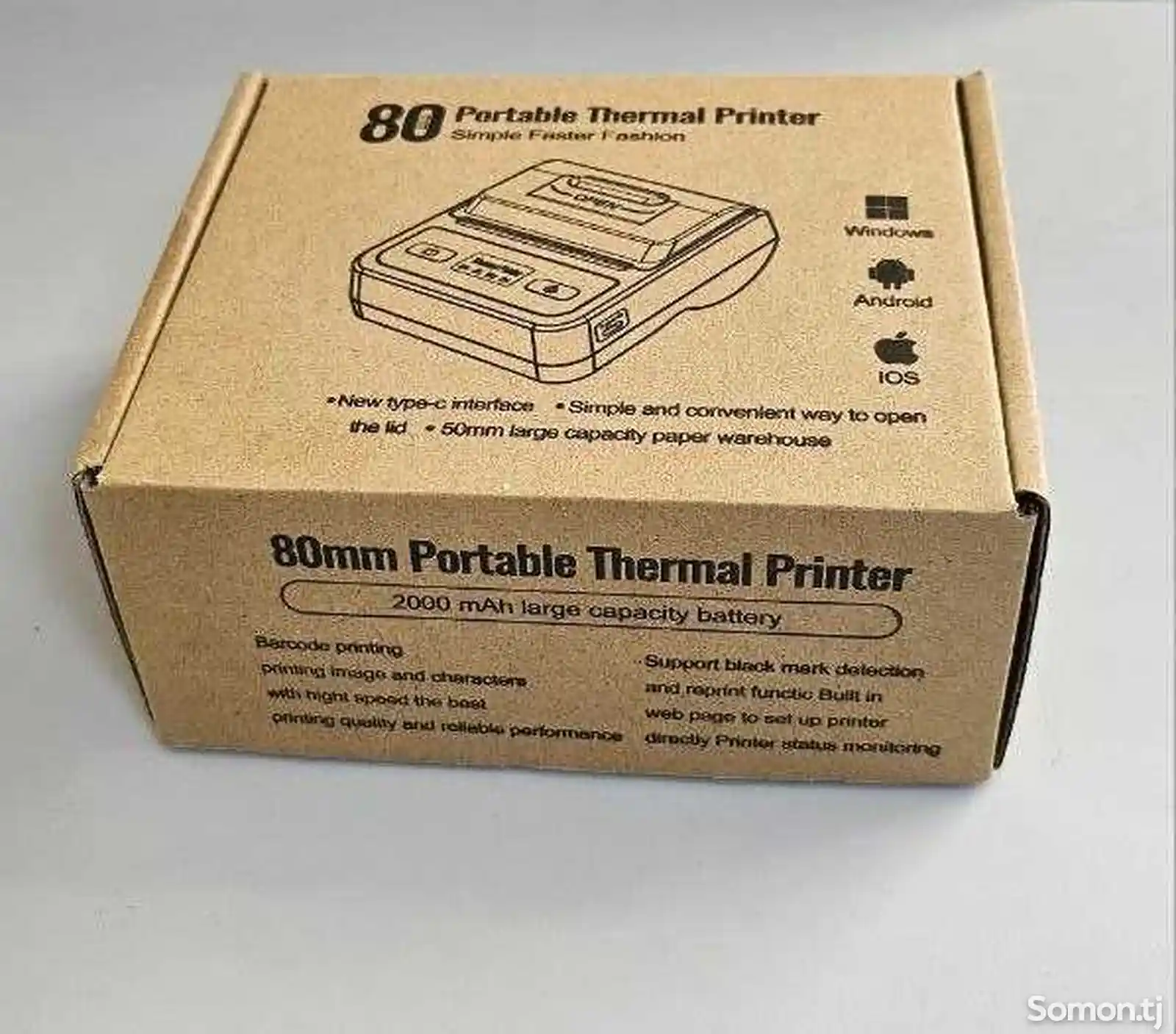 Мобильный принтер для печати этикеток usb bluetooh-5