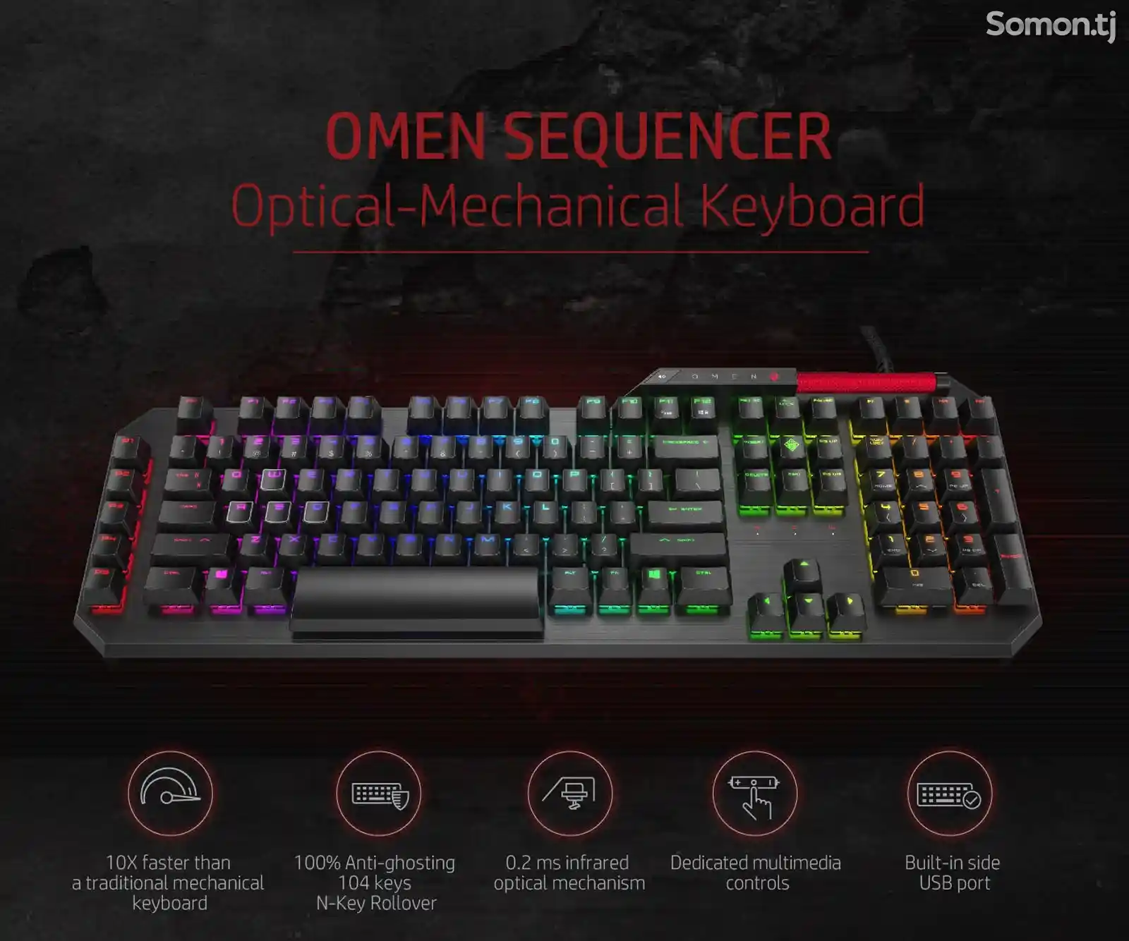 Игровая механическая клавиатура HP Omen Sequencer-1